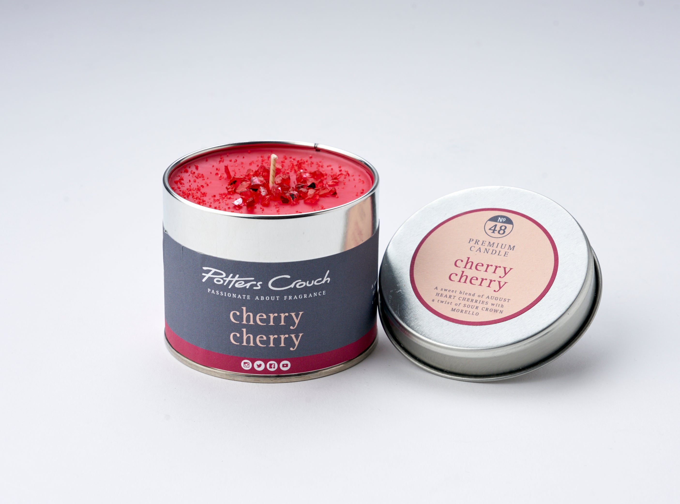 Cherry Cherry - Scented Candle in a Tin - Potters Crouch