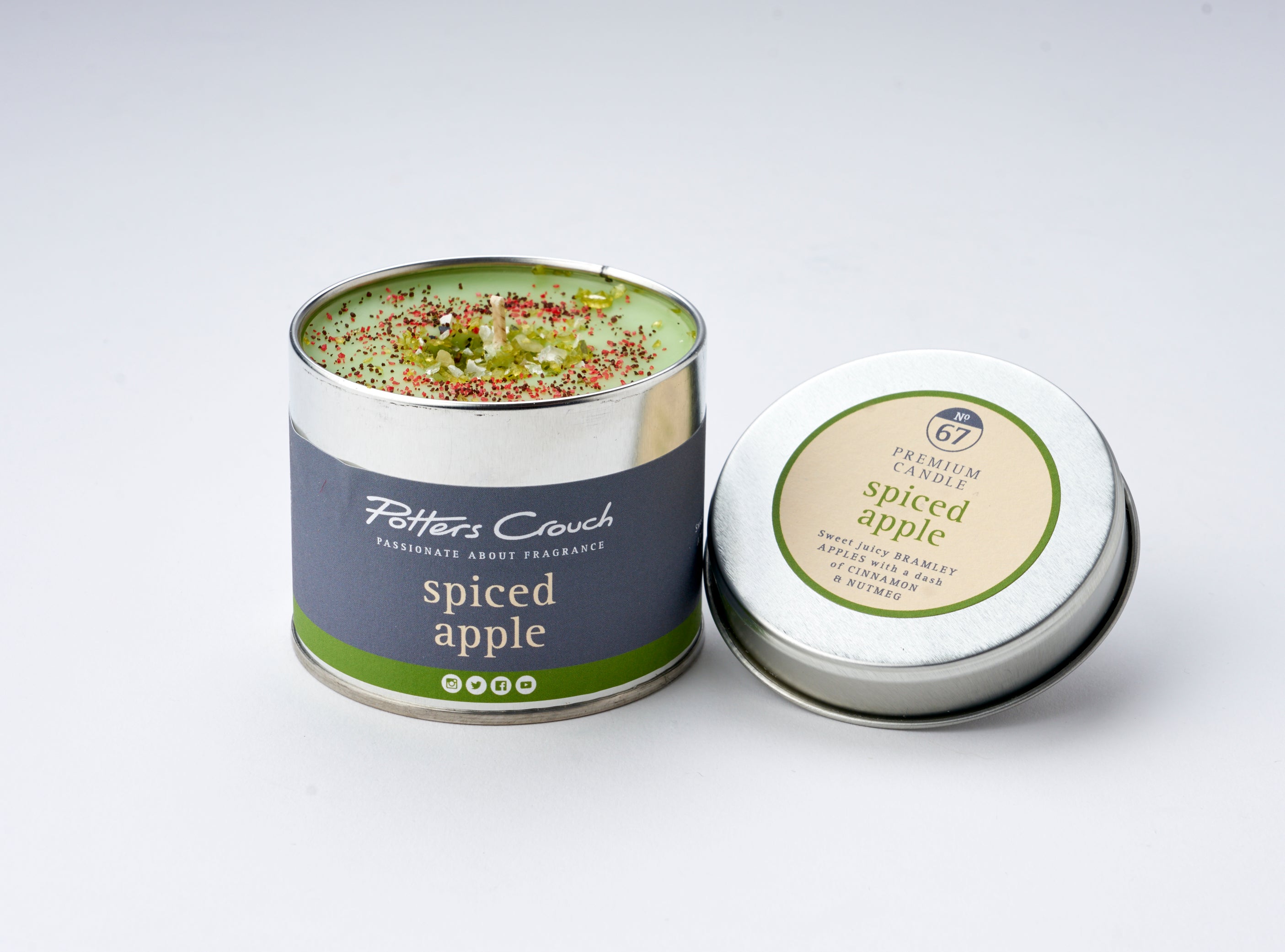Spiced Apple - Scented Candle in a Tin - Potters Crouch