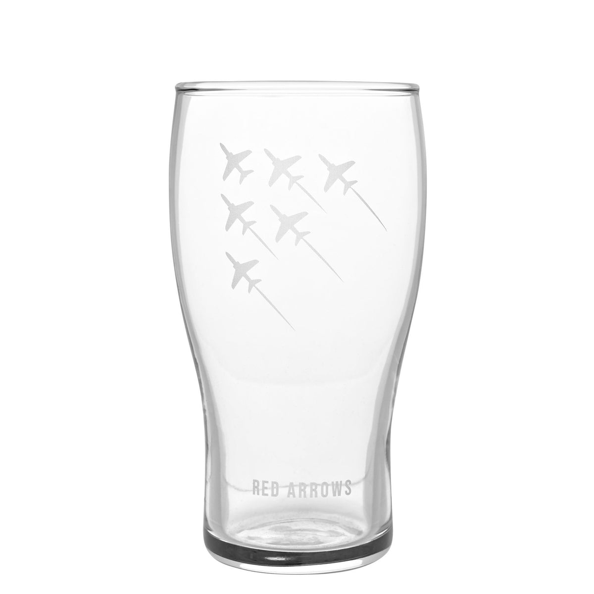 RAF Etched Pint Glass & Bottle Opener Set - Red Arrows
