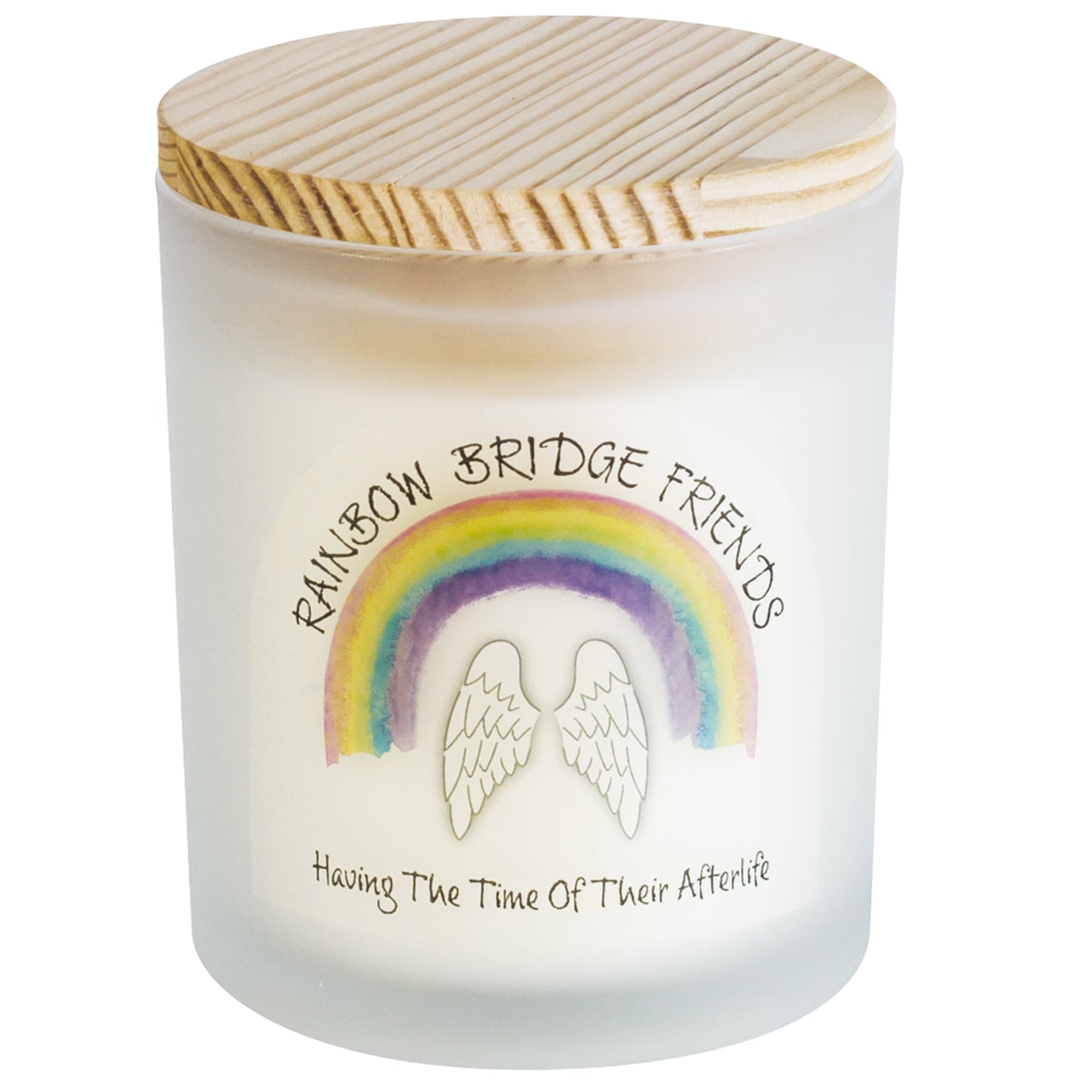 Rainbow Bridge Memorial Pet Candle
