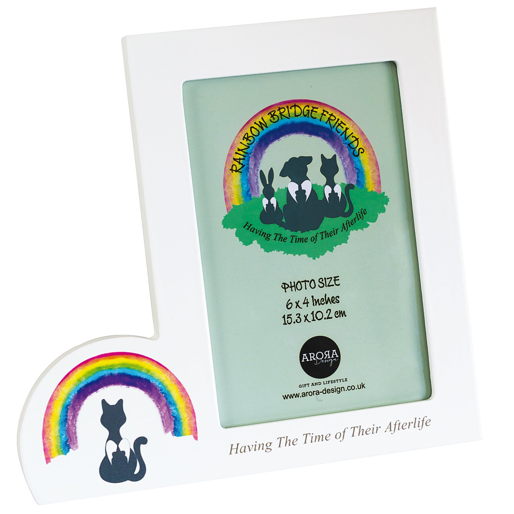 Rainbow Bridge Memorial Pet Photo Frame Landscape