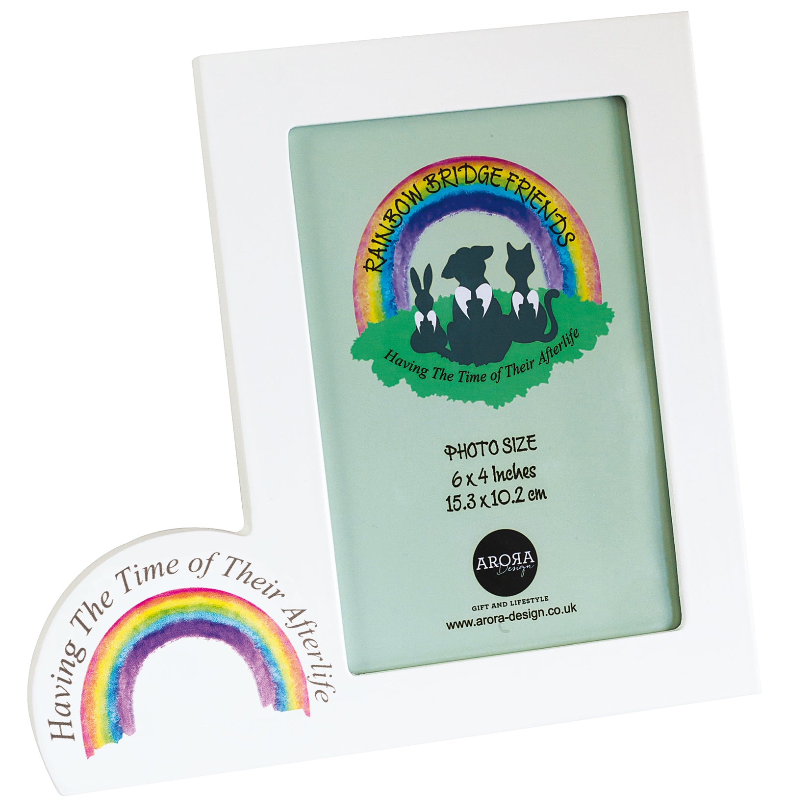 Rainbow Bridge Memorial Pet Photo Frame Portrait