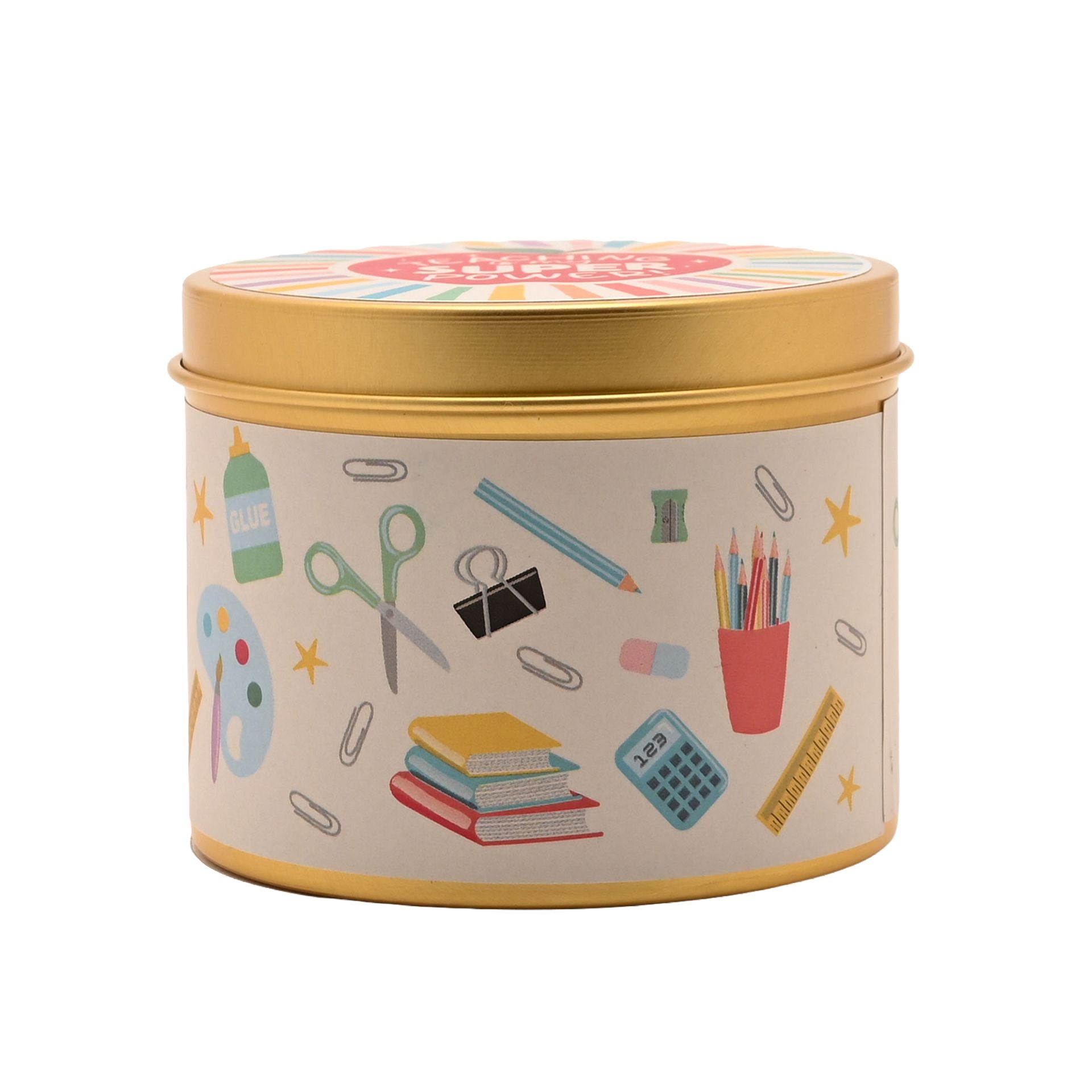 School Years Tin Candle 180g - 7.5cm x 6cm