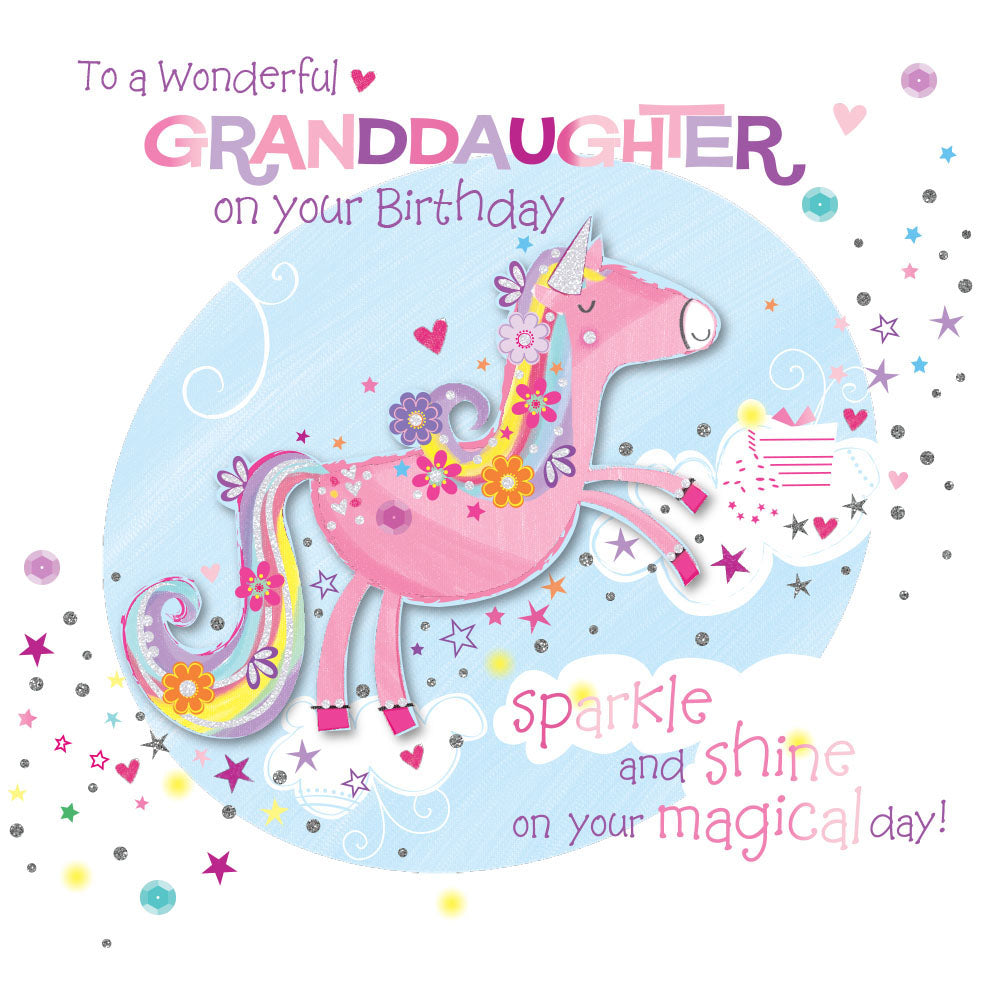 Wonderful Granddaughter On your Birthday Card