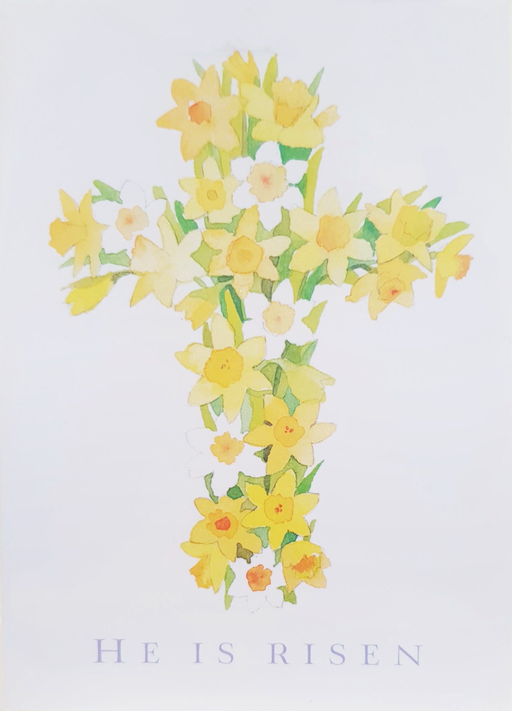 Easter Daffodil Cross Card