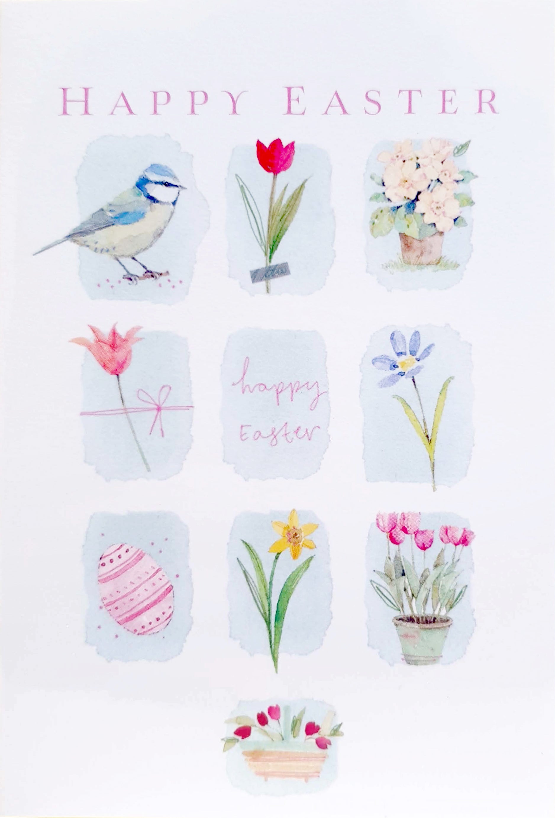 Little Easter Bird Card - Birds and Flower