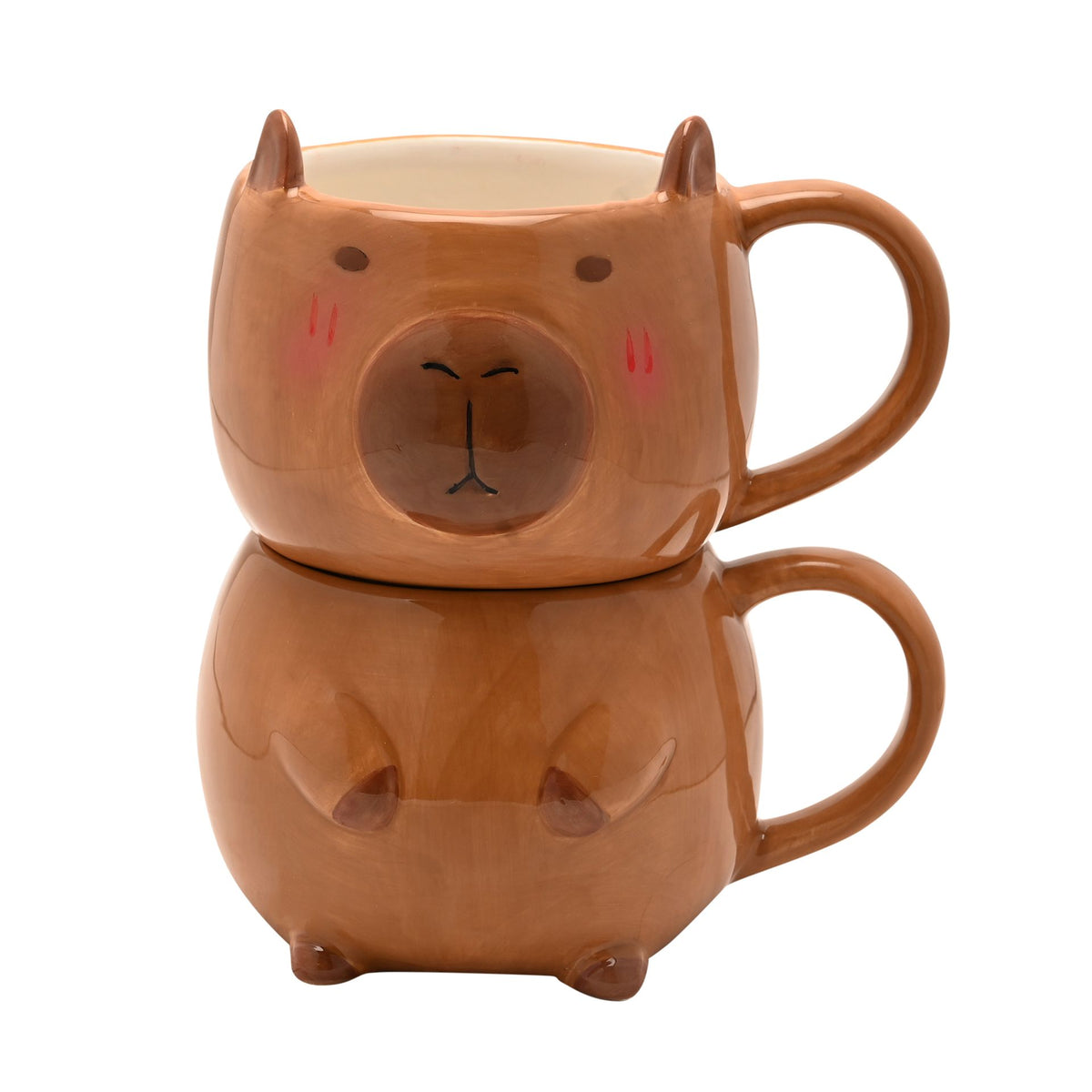 The Feel Good Club Capybara Mug Stack