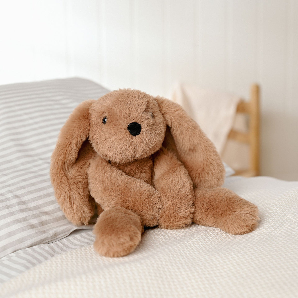 Cookie The Plush Long Leg Dark Brown Bunny 35 cm