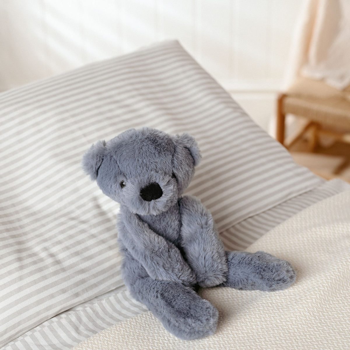 Pip The Plush Long Leg Blue Teddy Bear 30 cm