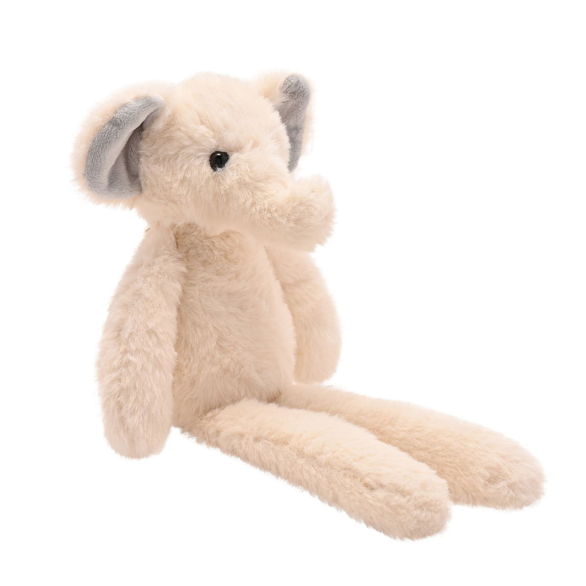 Ellie The Plush Long Leg Cream Elephant 35 cm