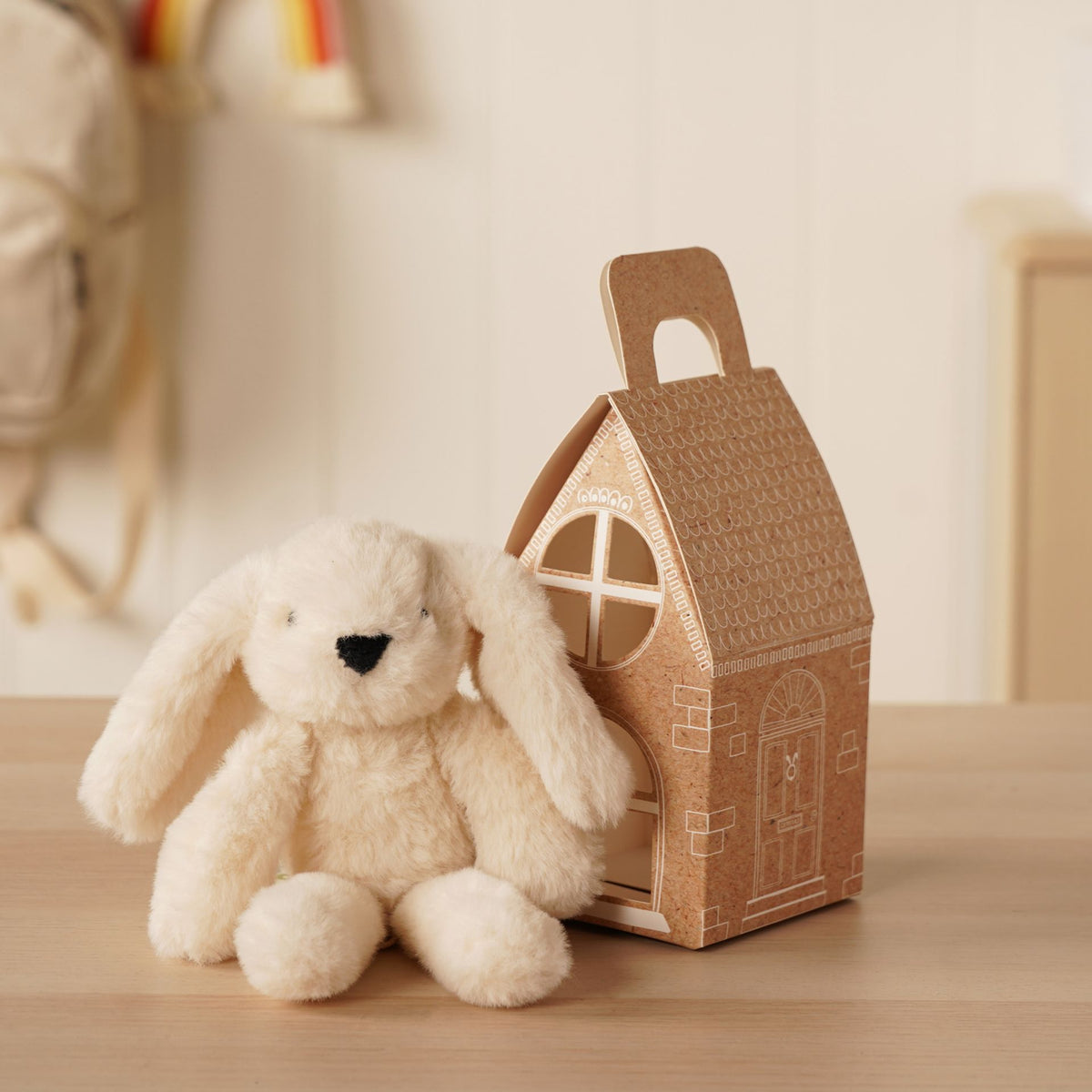 Talia The Plush Cream Bunny Keyring