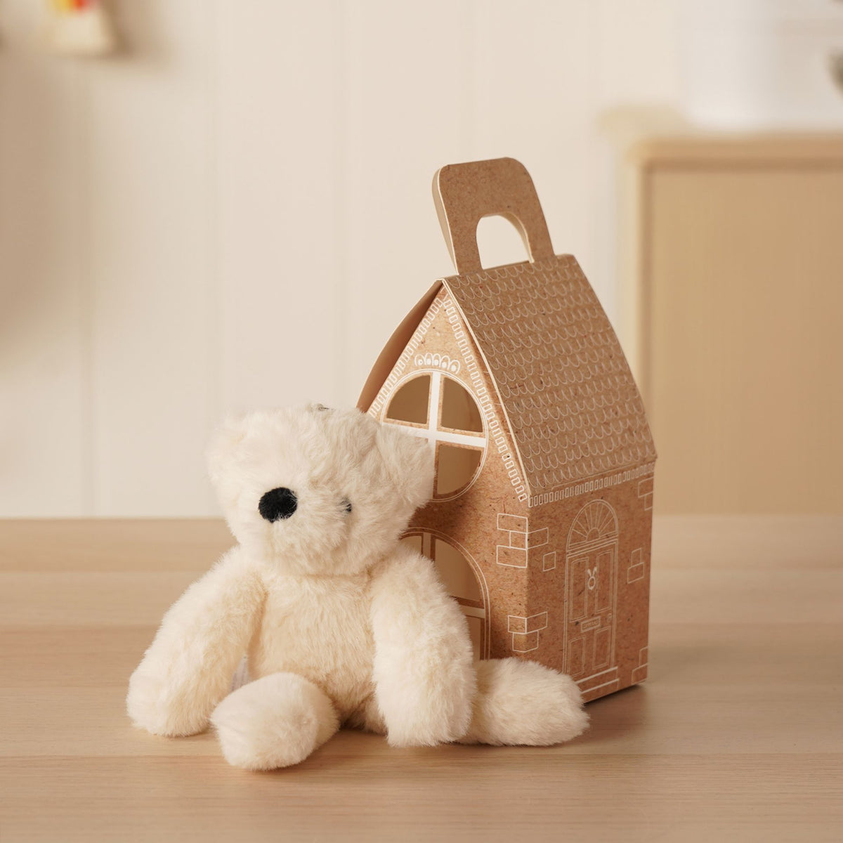 Lola The Plush Cream Bear Keyring