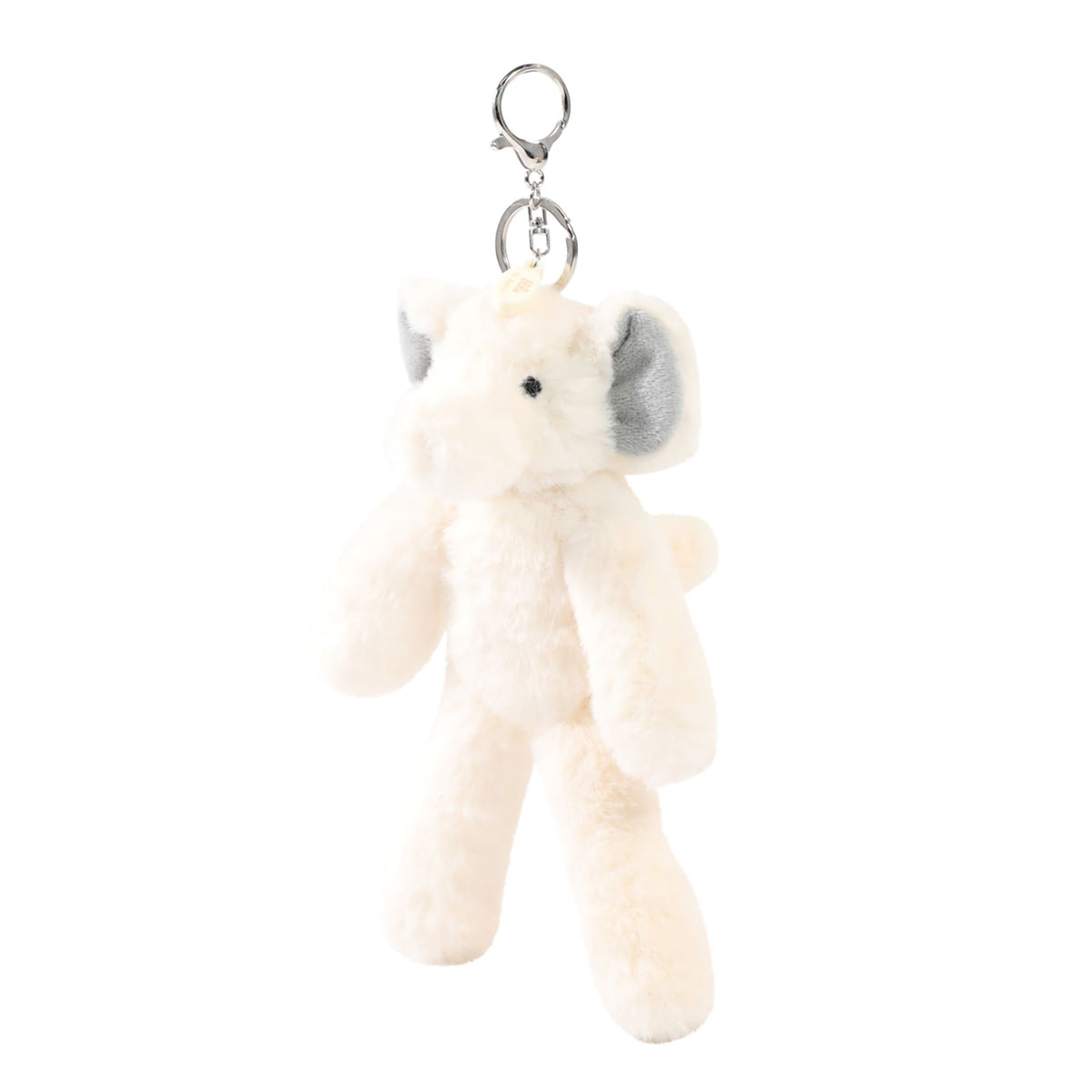Ellie The Plush Cream Elephant Keyring