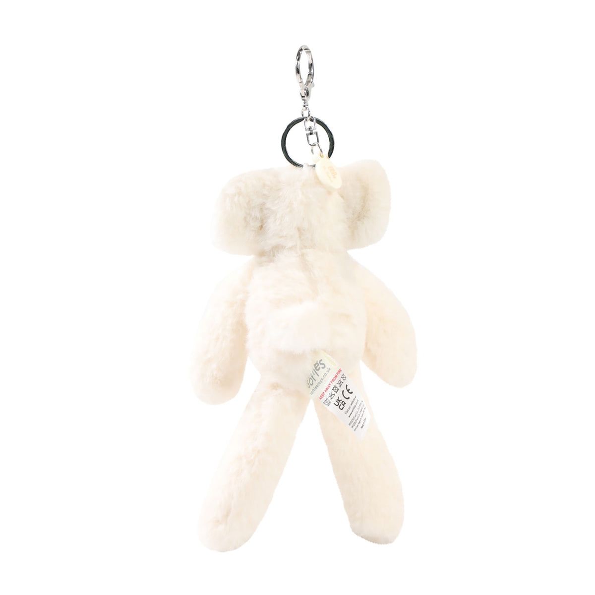 Ellie The Plush Cream Elephant Keyring