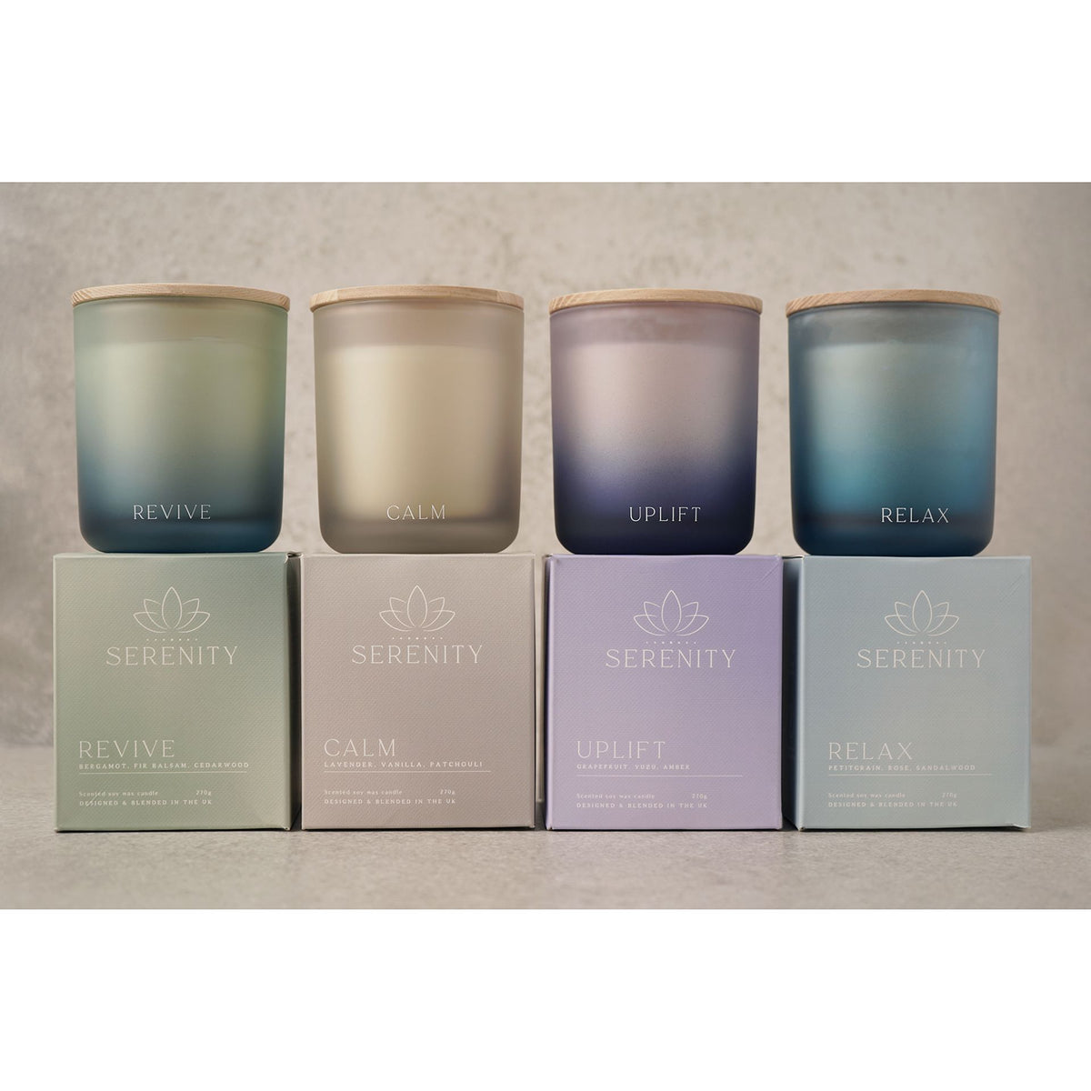 Serenity Revive Candle 270g Bergamot, Fir Balsam & Cedarwood