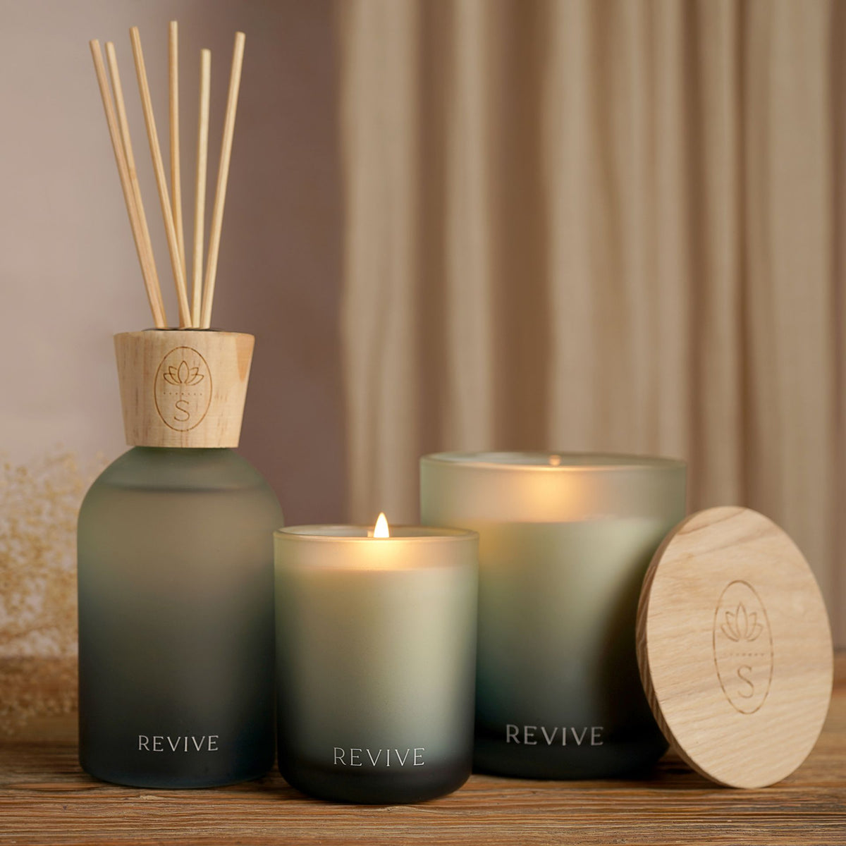 Serenity Revive Candle 270g Bergamot, Fir Balsam & Cedarwood
