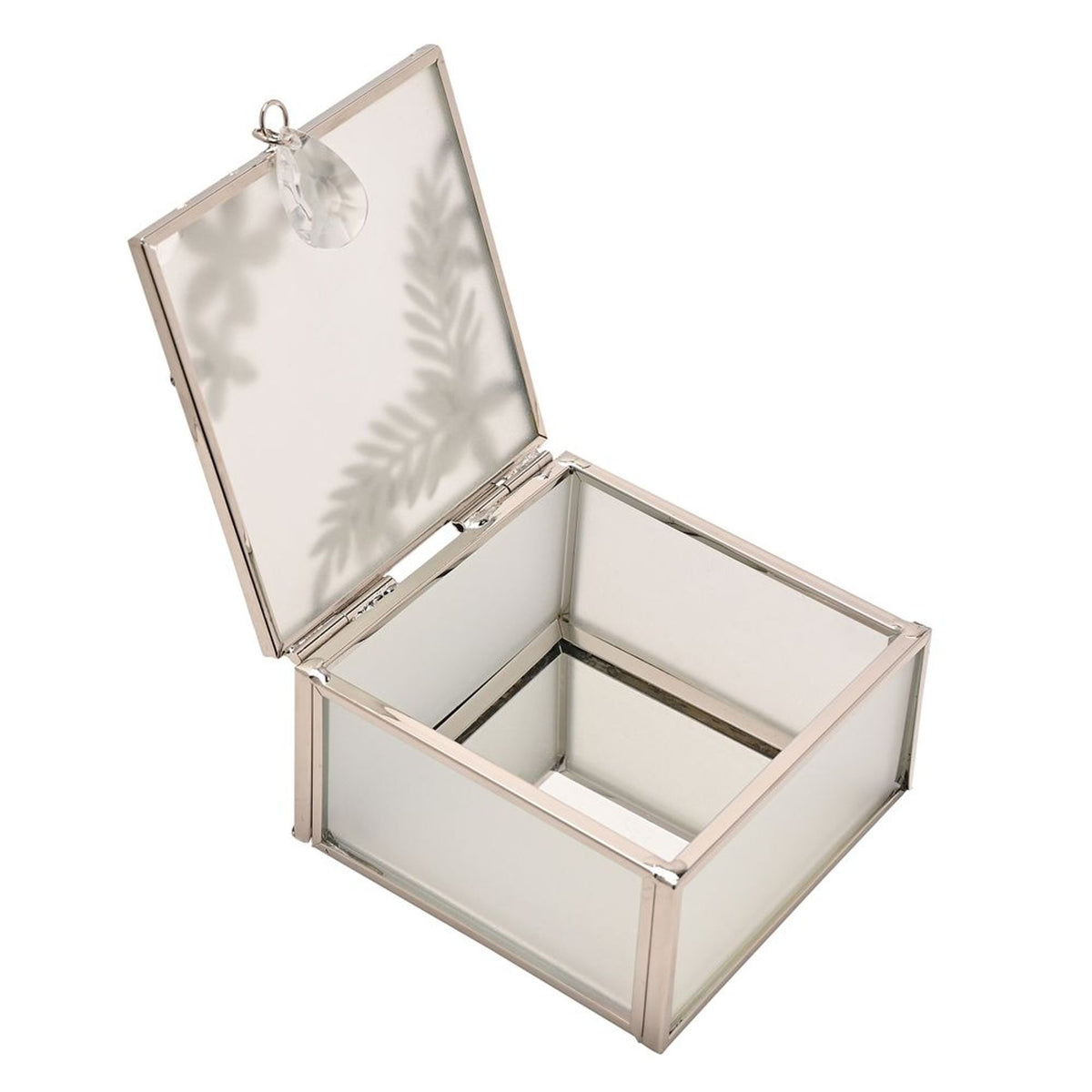 Sophia Classic Silver Daisy Square Trinket Box