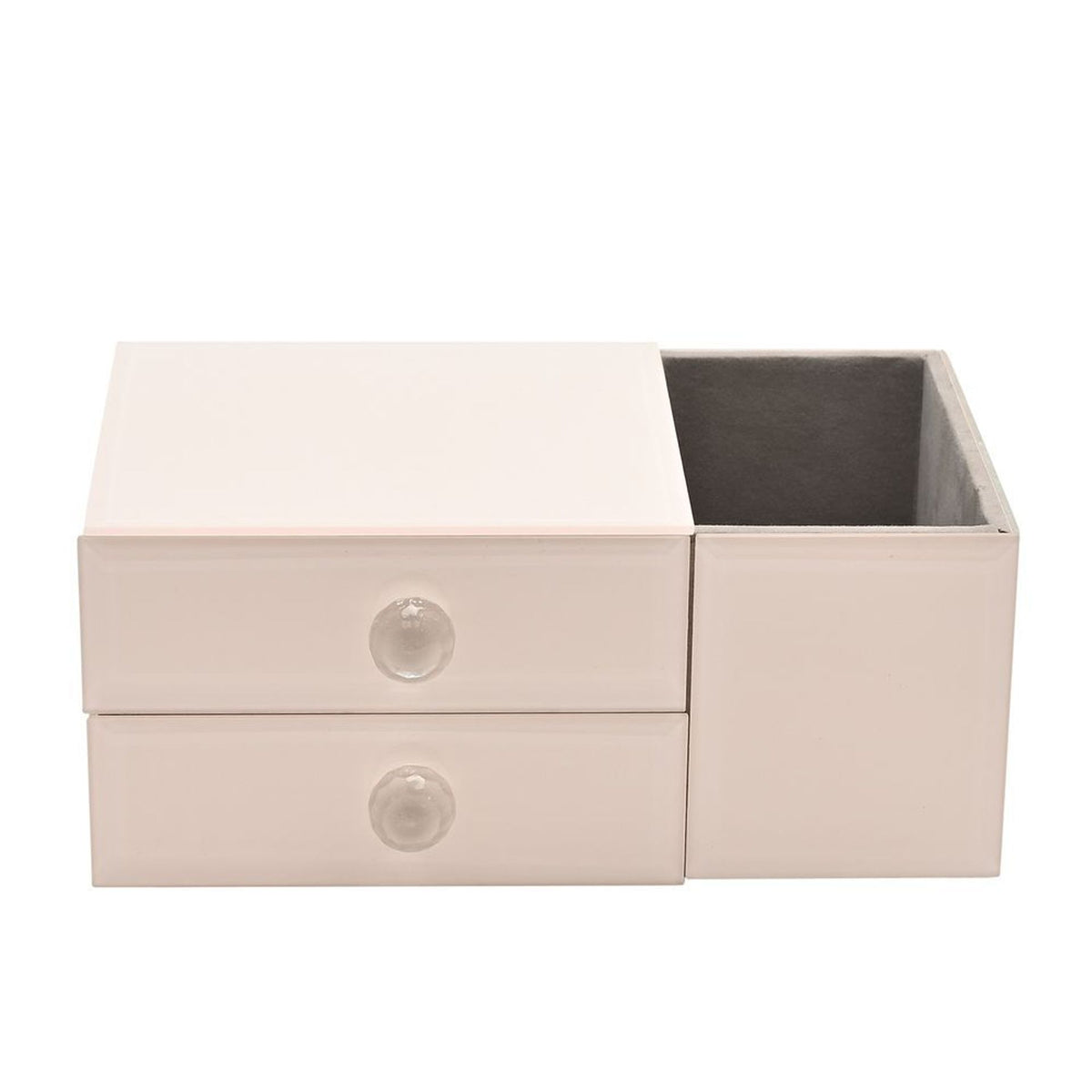 Sophia Classic Nude Glass Jewellery Drawers & Pot