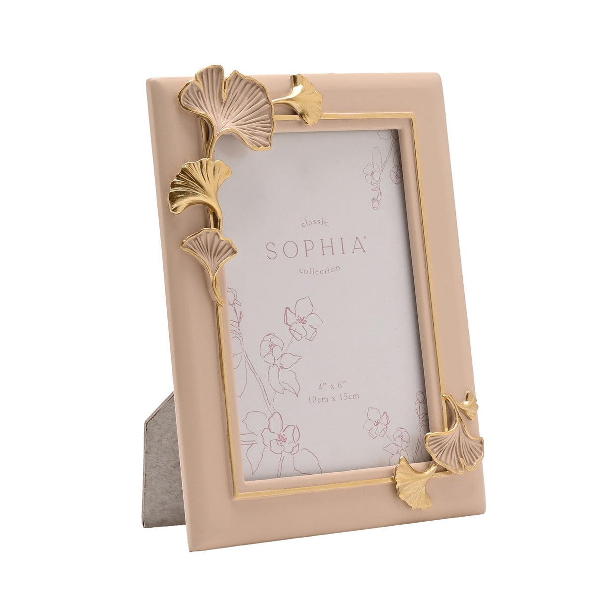 Sophia Classic Ginkgo Blush Photo Frame 4" x 6"