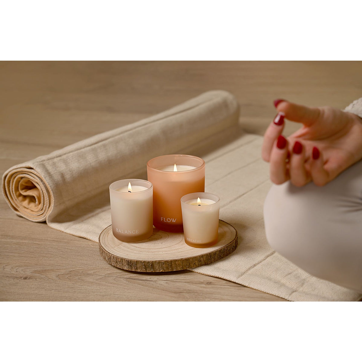 Serenity Balance Candle 270g Pink Pepper, Geranium & Amber