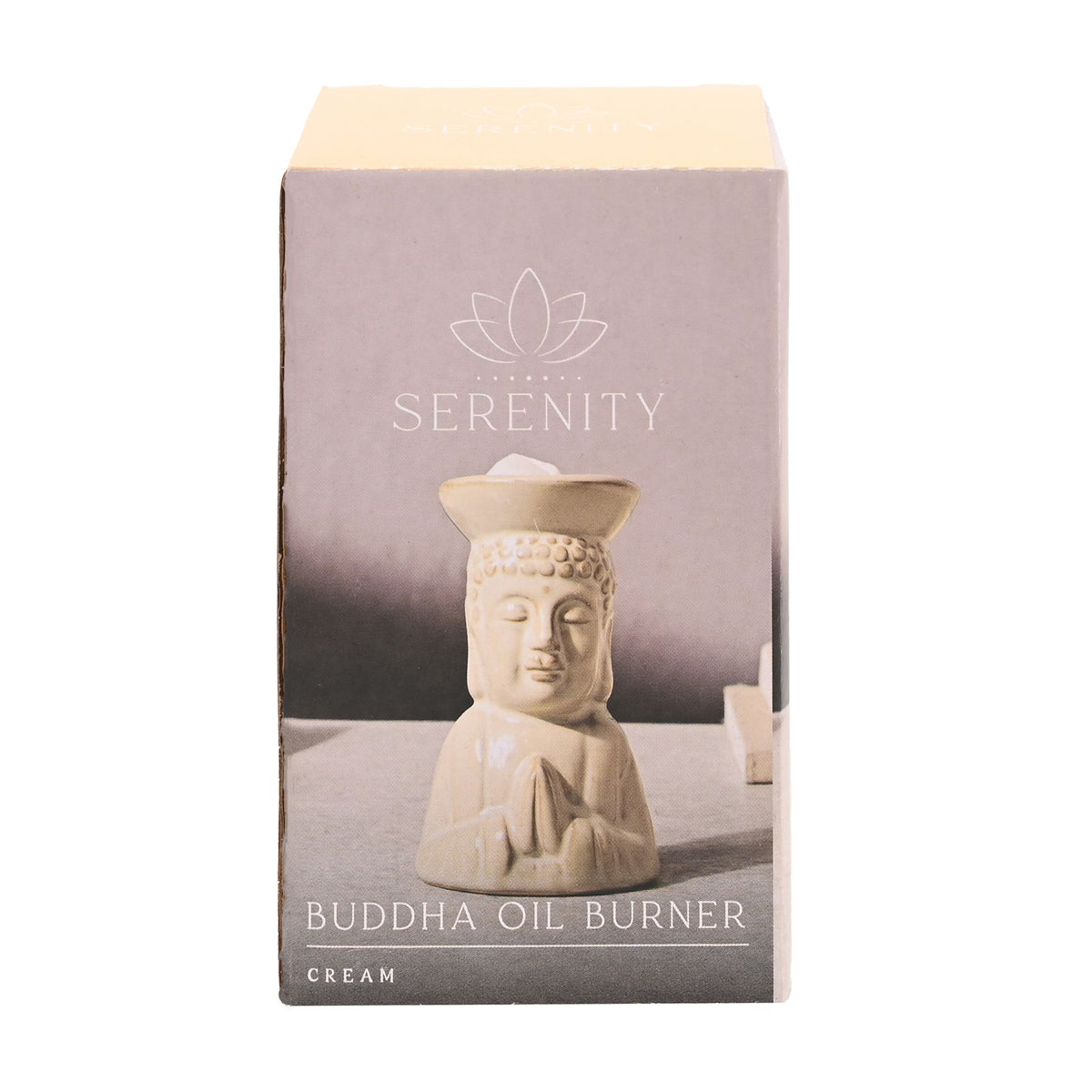 Serenity Buddha Oil Burner - Cream