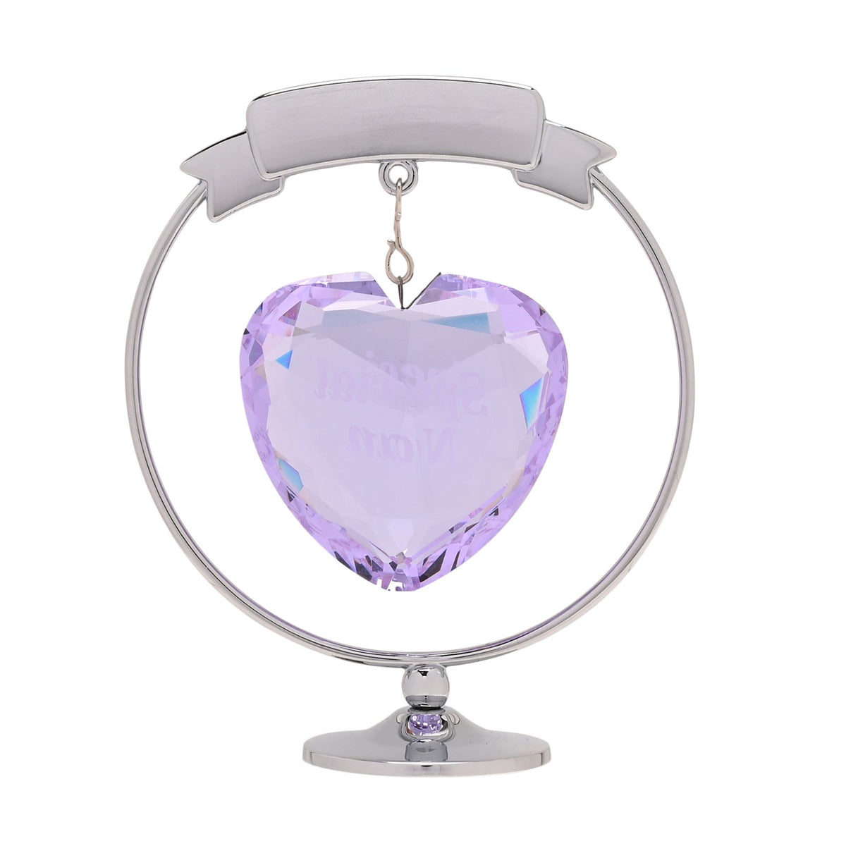 Crystocraft Chrome Plated Circle & Heart - Special Nan