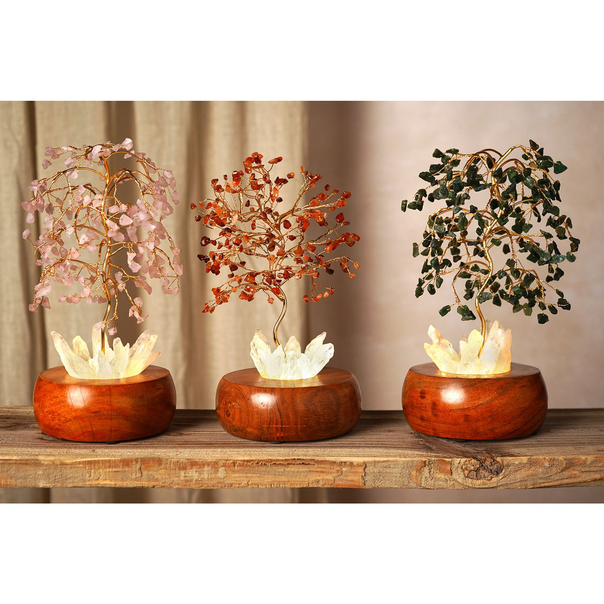 Serenity Aventurine LED Glow Tree