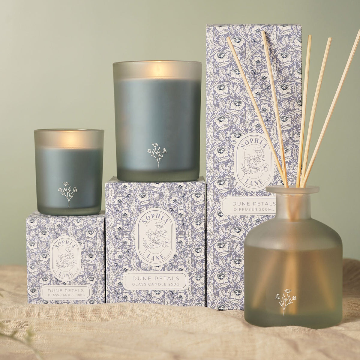 Sophia Lane Dune Petals Floral Candle - 250g