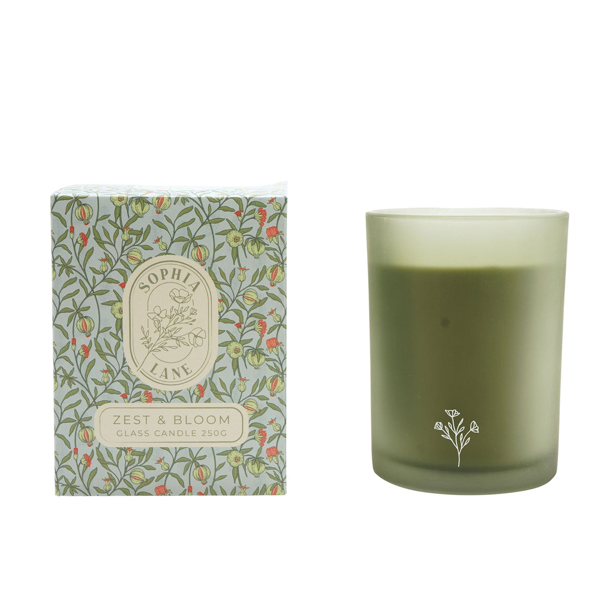 Sophia Lane Zest & Bloom Floral Candle - 250g