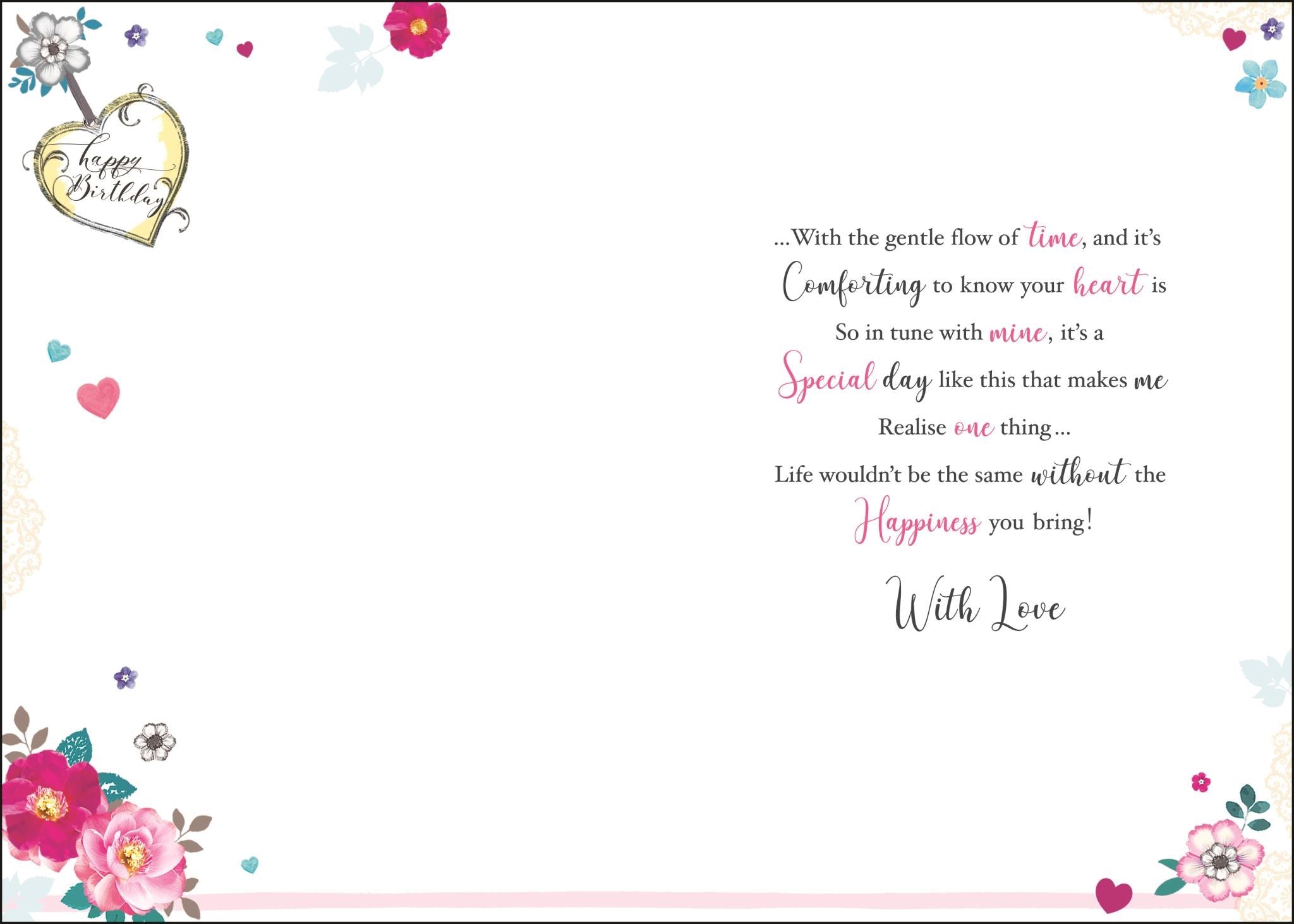 Wife Birthday Card - Fragrance Of Love