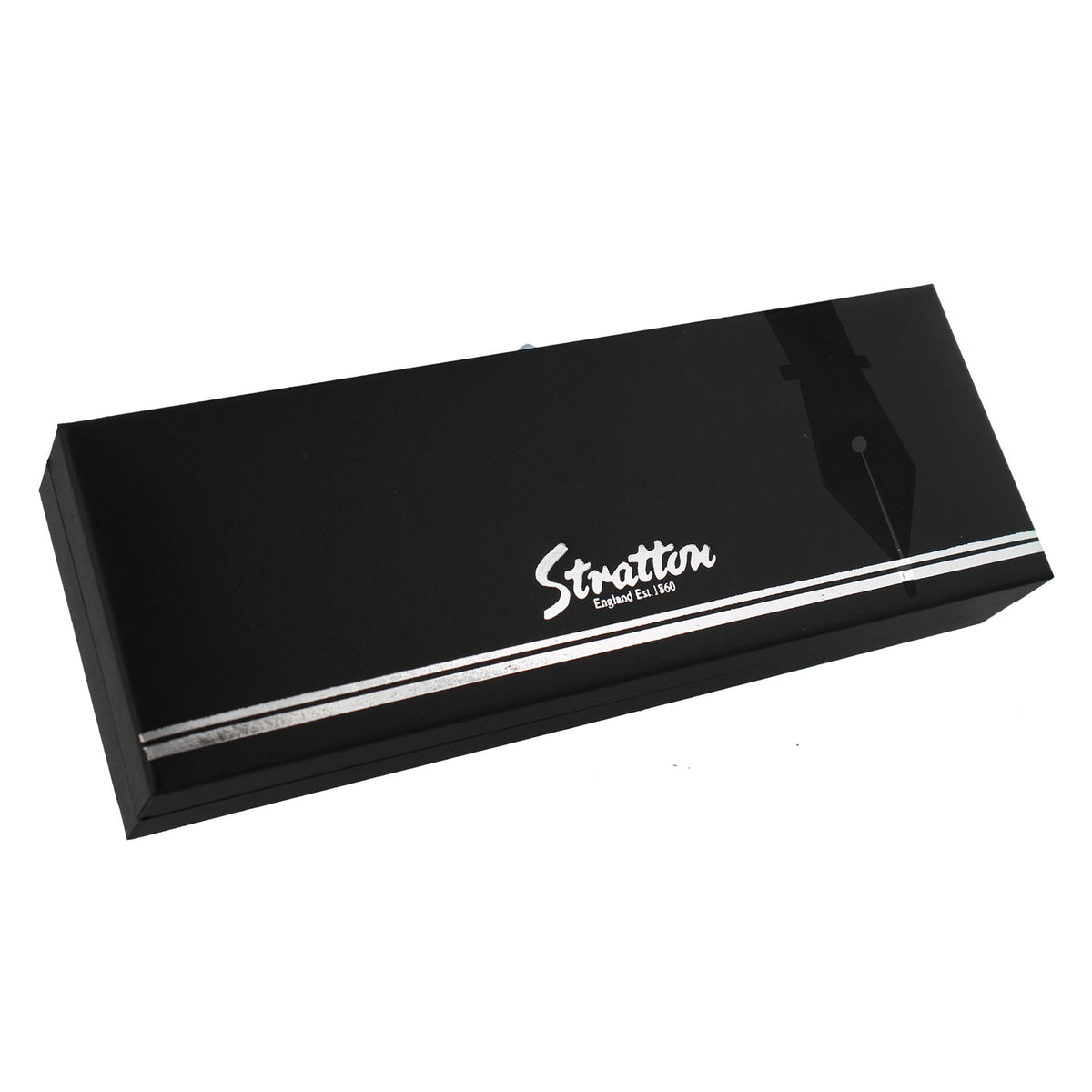 Stratton Roller Ball Pen - Silver & Black