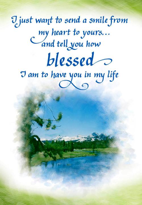 Blessed I Am To Have You in My Life Card - Thank You - Blue Mountain Arts