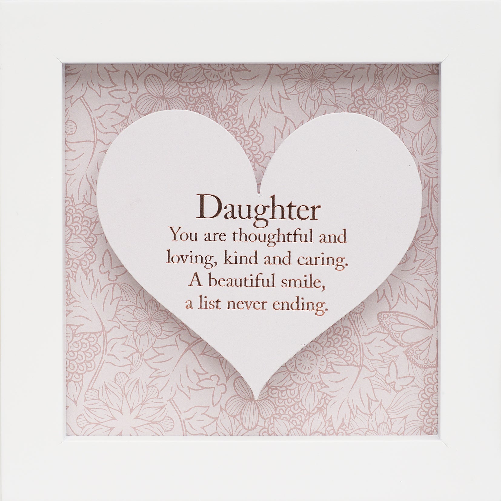 Said with Sentiment Hinged Heart Photo Frame Daughter