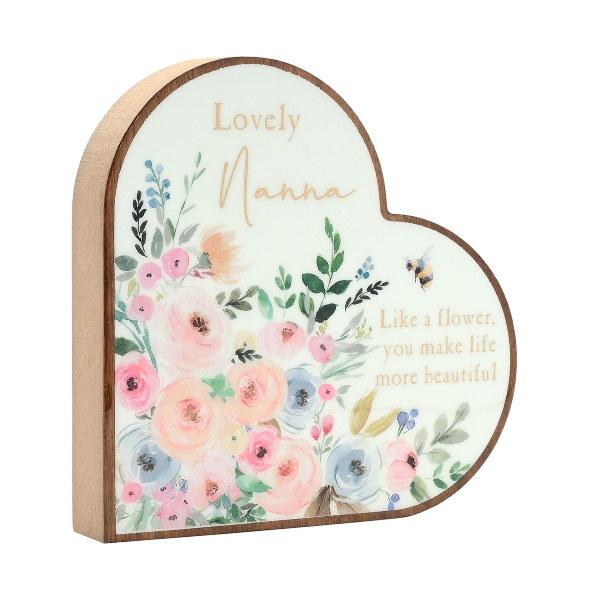 The Cottage Garden Mantel Heart Plaque - Nanna