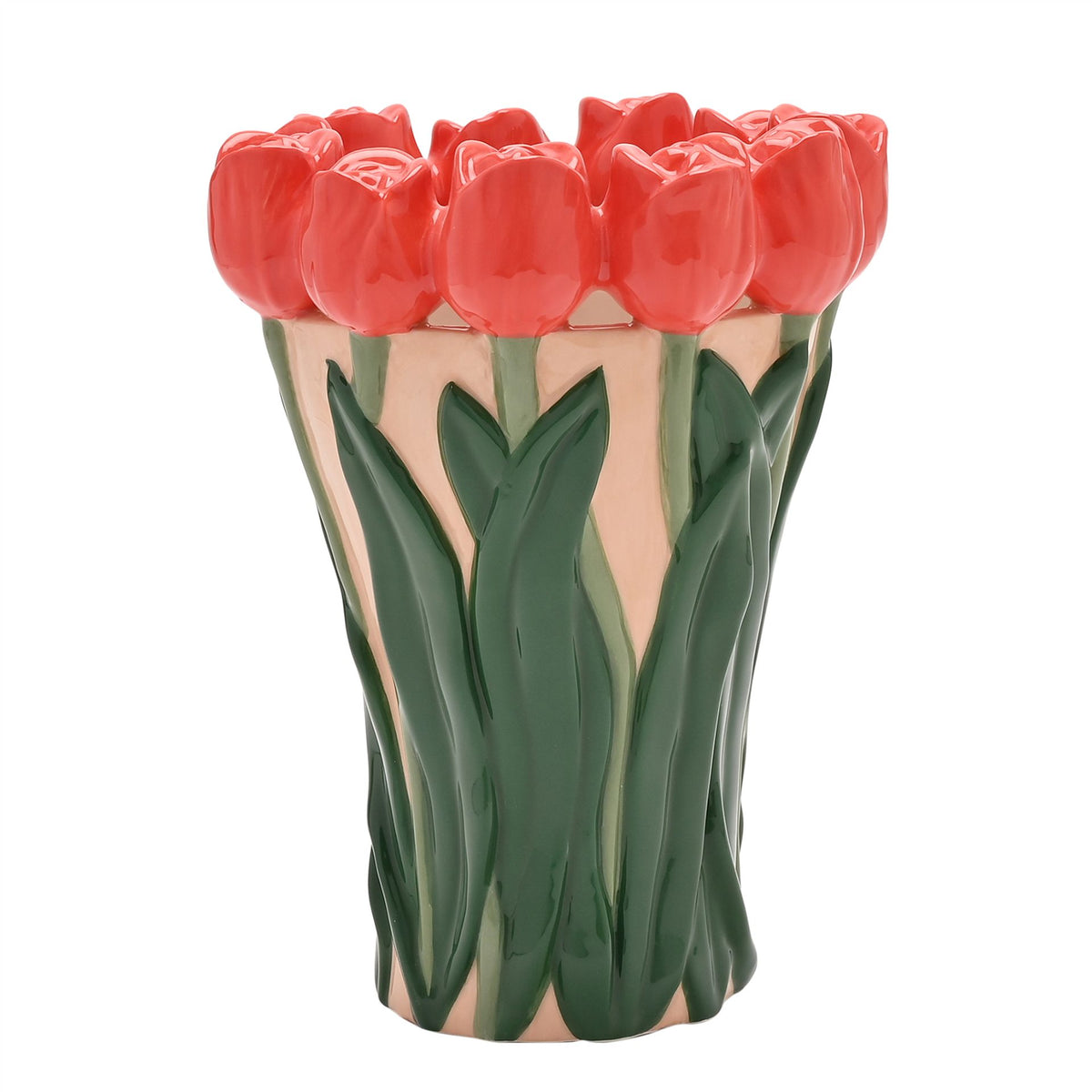 The Cottage Garden Hand Painted Vase - Tulip