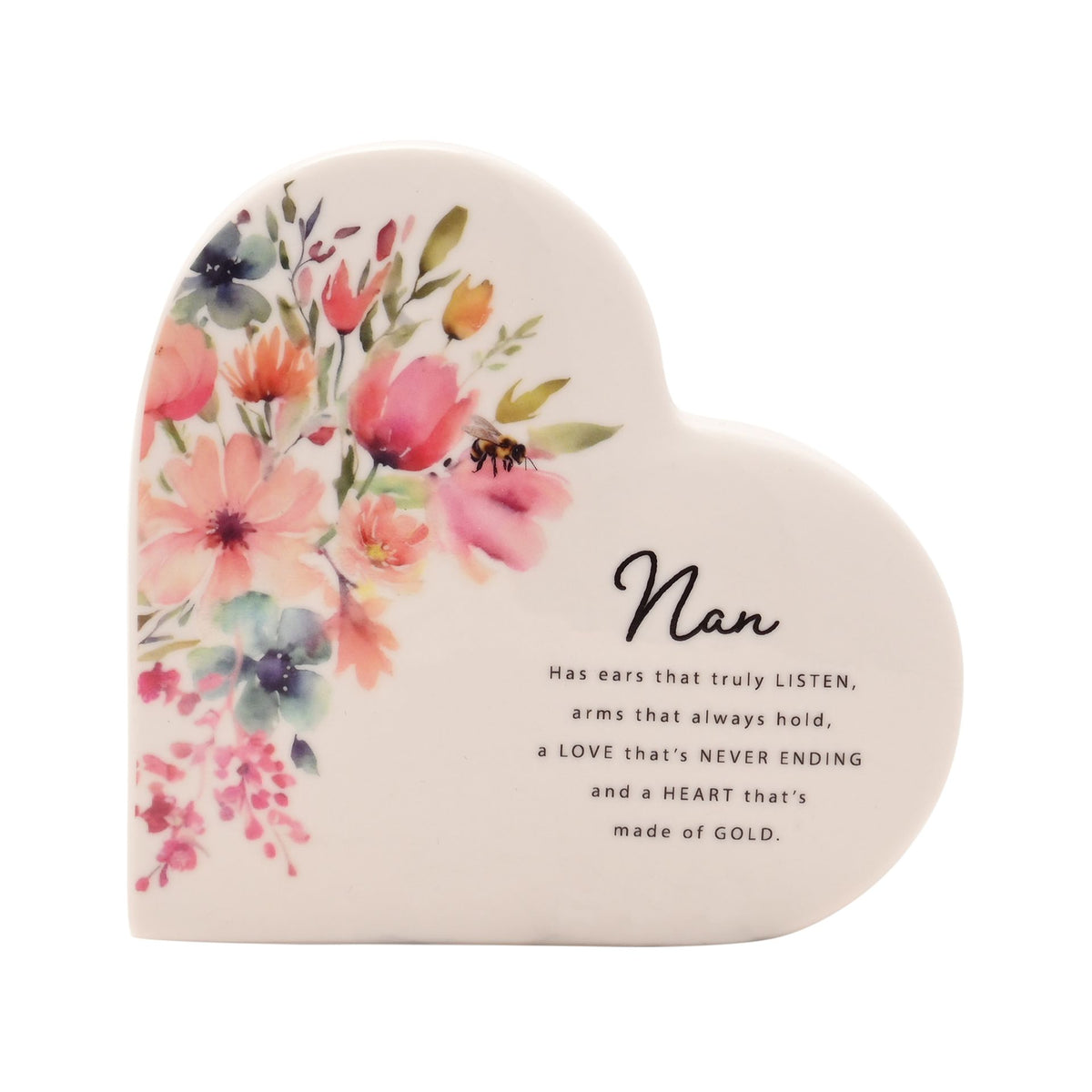 The Cottage Garden Ceramic Heart - Nan
