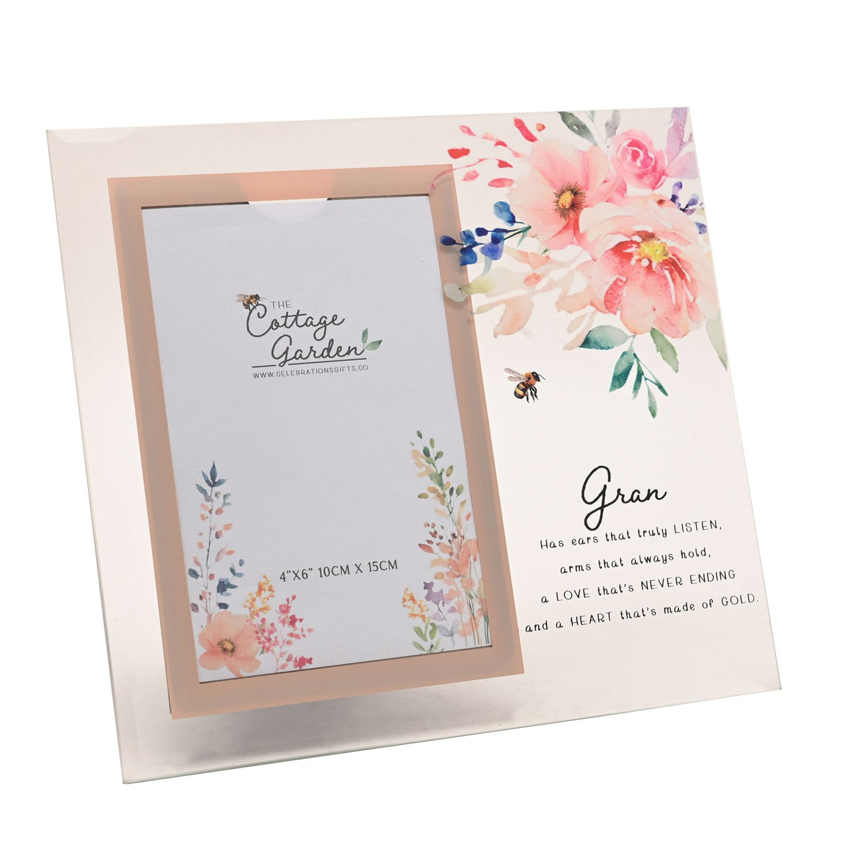 The Cottage Garden Glass Photo Frame - Gran
