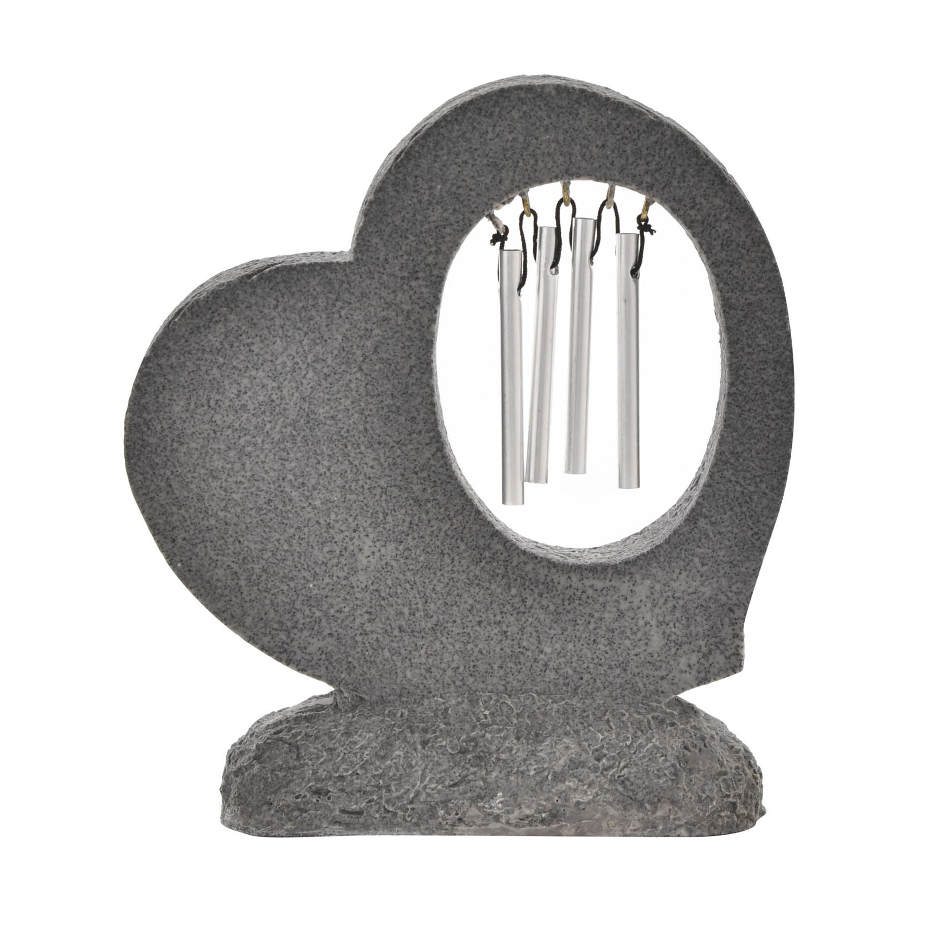 Thoughts Of You Graveside Stone Heart Windchime