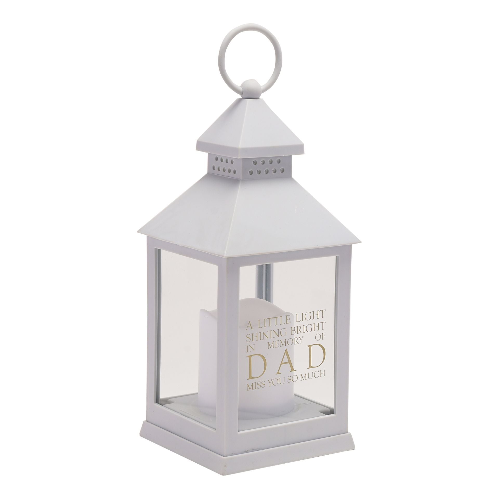 Thoughts of You Graveside Lantern Grey Dad