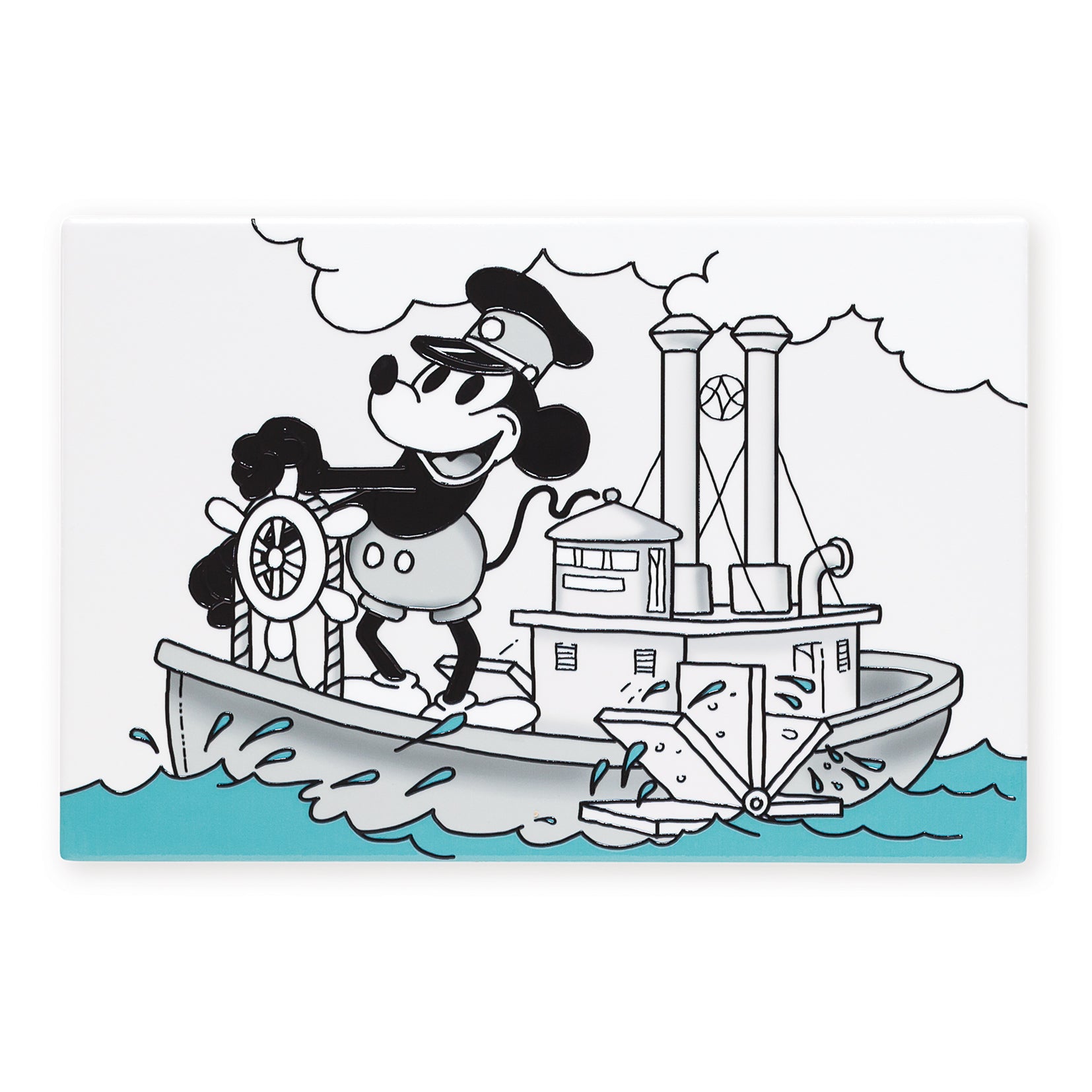 Art of Arora Steaming Ahead All At Sea Ceramic tile 20cm x 30cm