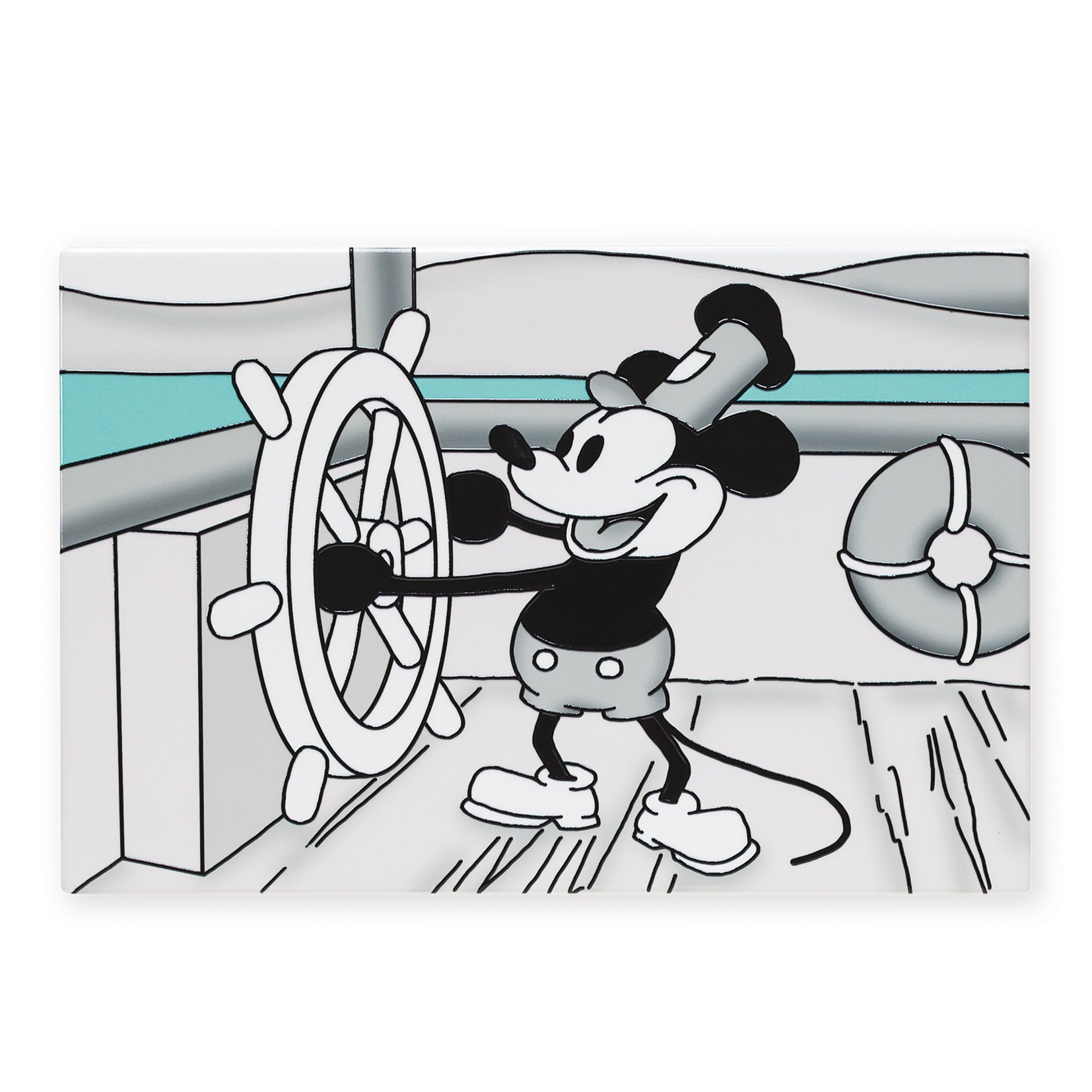 Art of Arora Steaming Ahead At the Wheel Ceramic Tile 20cm x 30cm