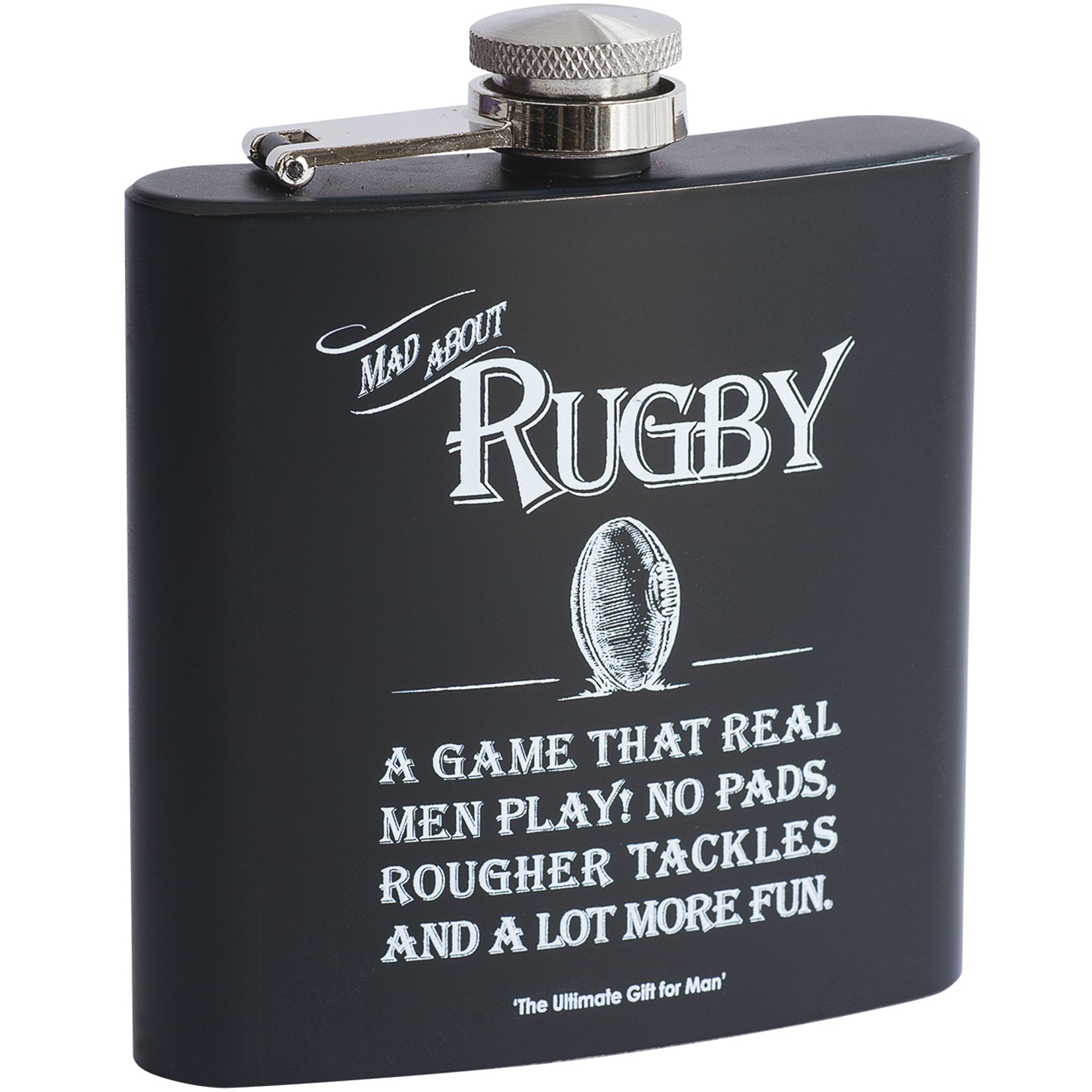 Ultimate Gift For Man Hip Flask Rugby