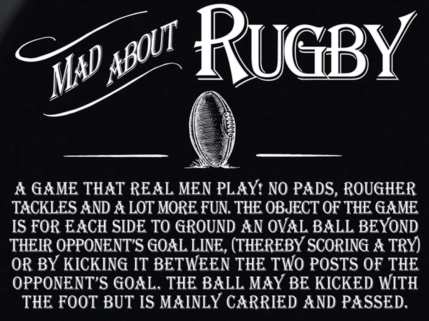 Ultimate Gift For Man Lap Tray Rugby