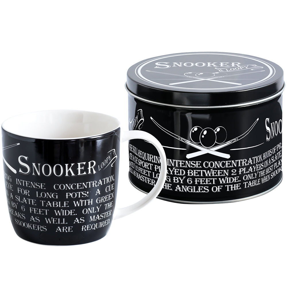 Ultimate Gift For Man Mug in Tin Snooker