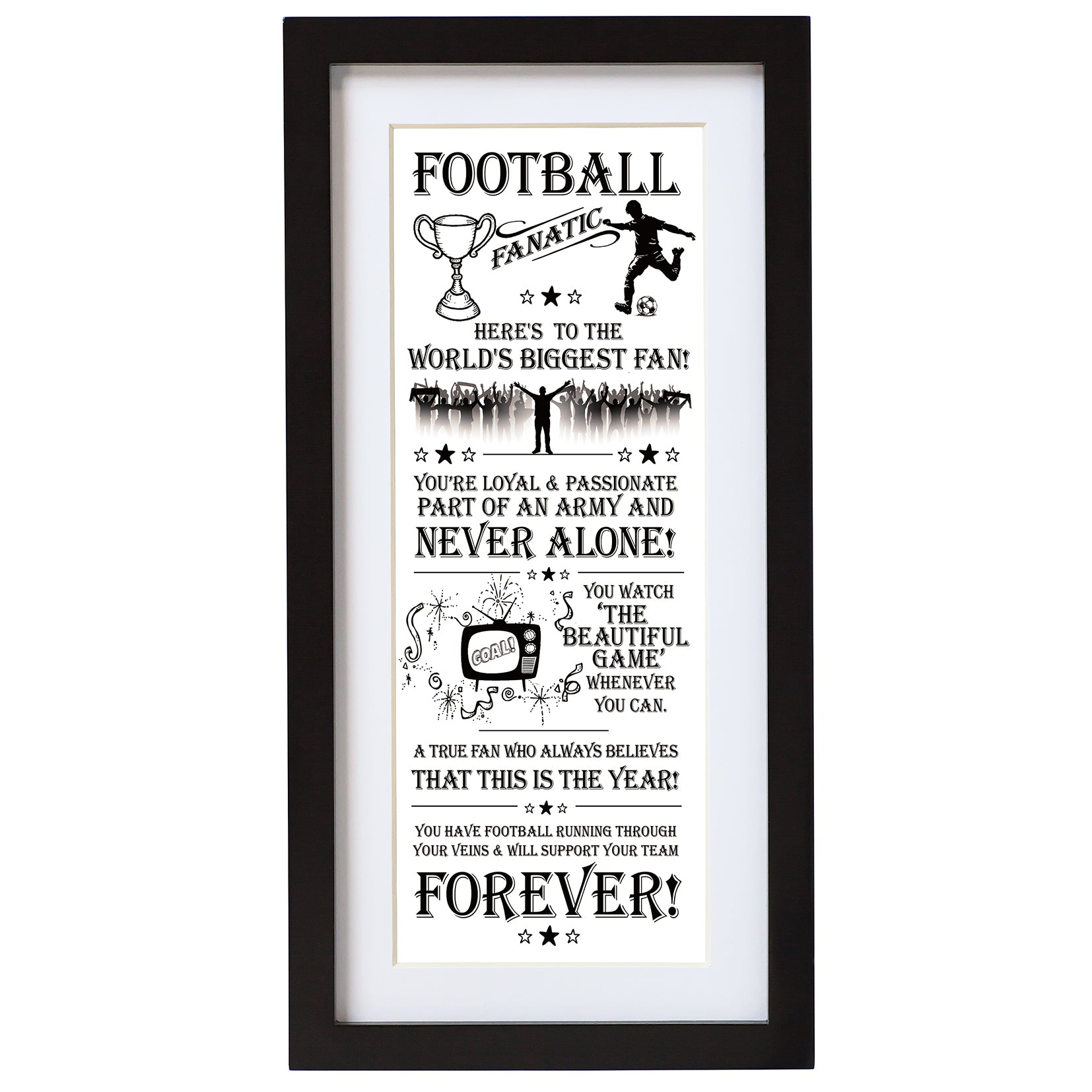 Ultimate Gift For Man Wall Art Football