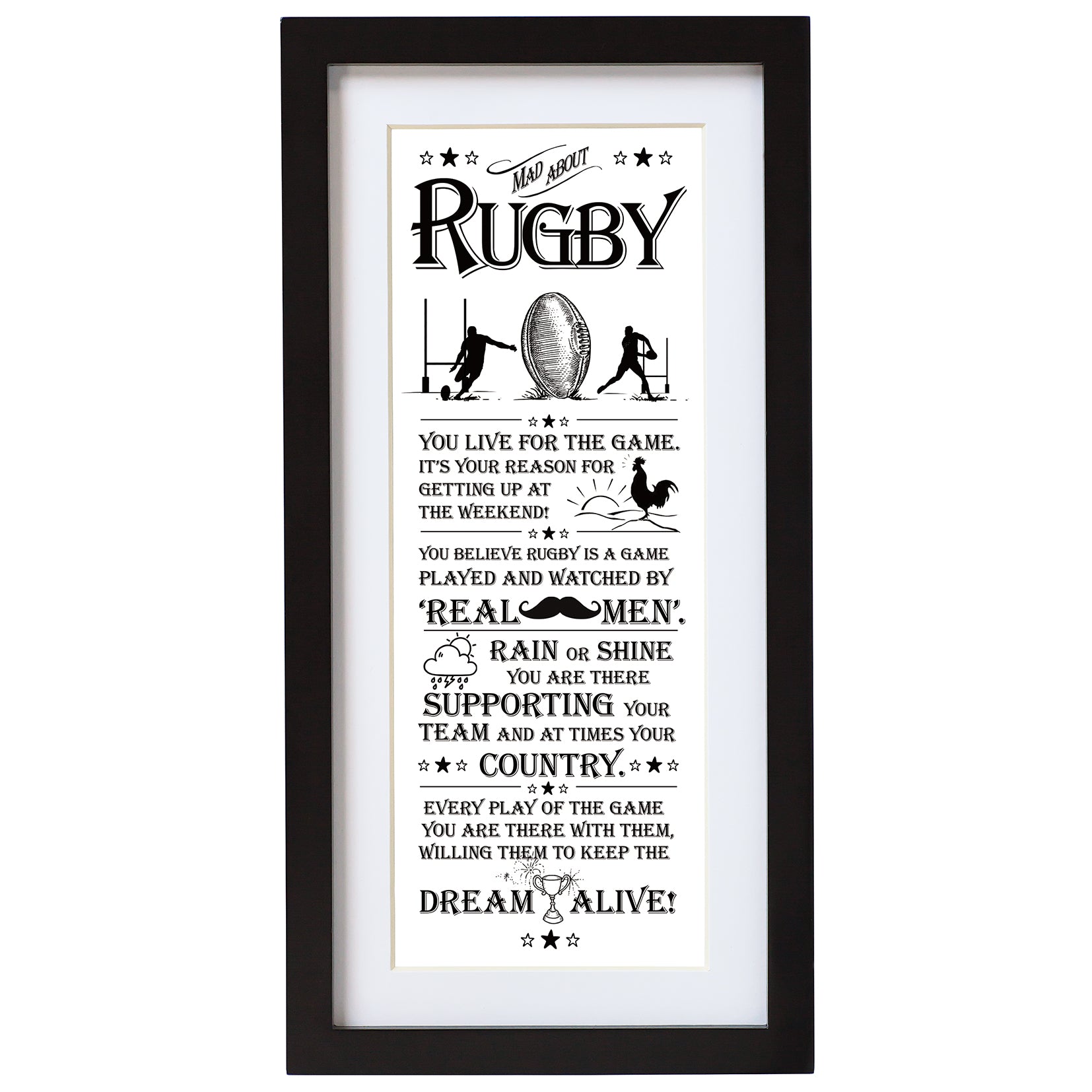 Ultimate Gift For Man Wall Art Rugby
