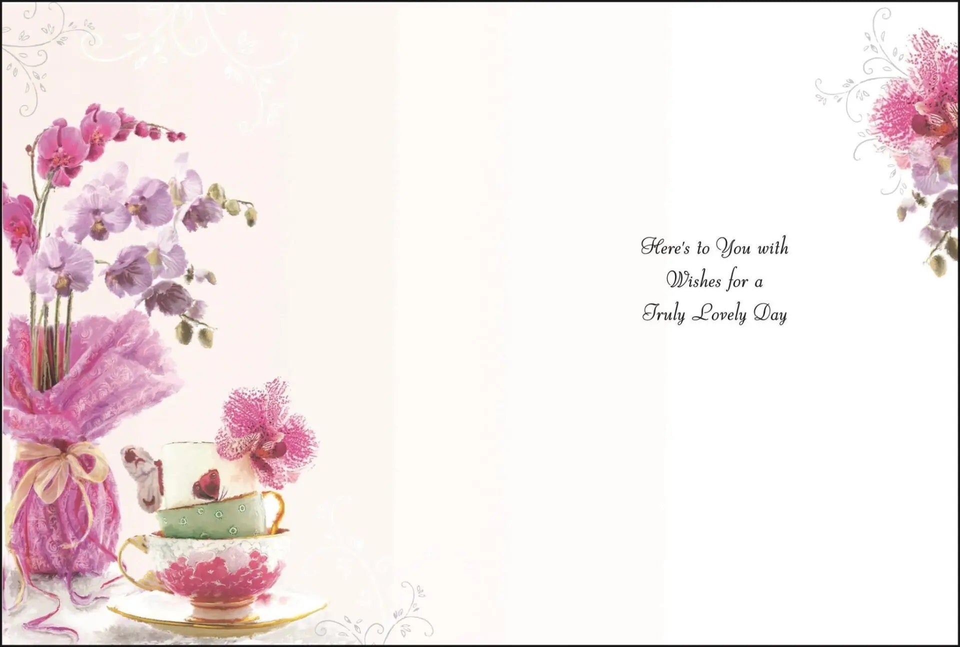 Birthday Card - Pretty Orchids