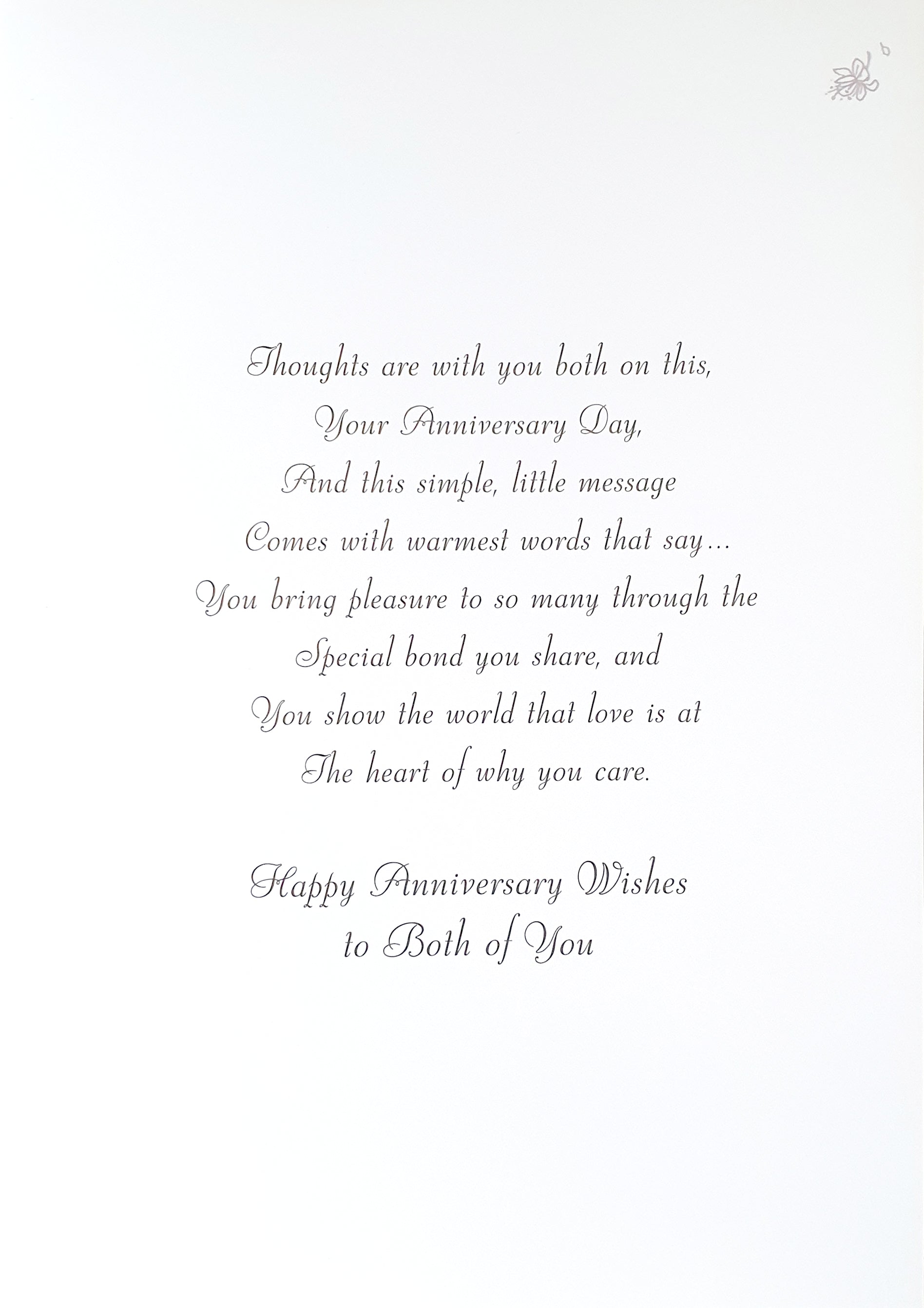 Special Sister and Brother-in-Law Wedding Anniversary Card