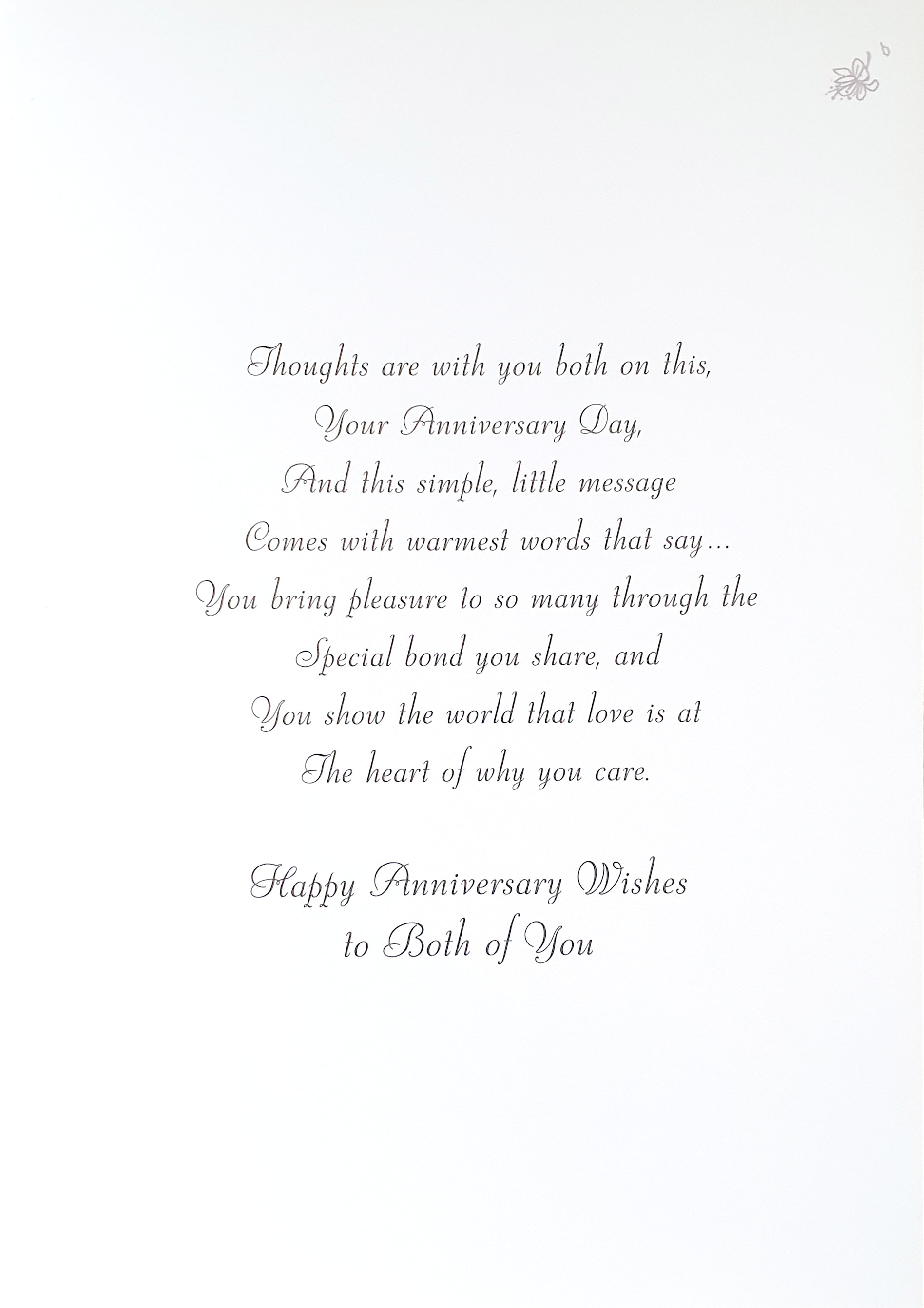 Special Sister and Brother-in-Law Wedding Anniversary Card