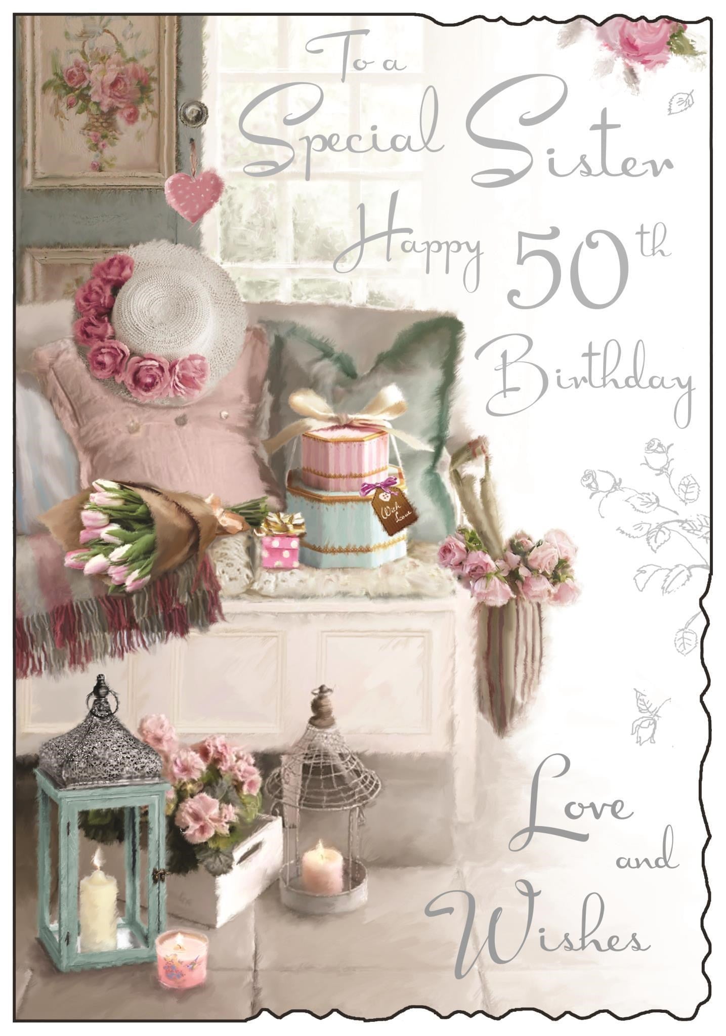50th Special Sister Birthday Card